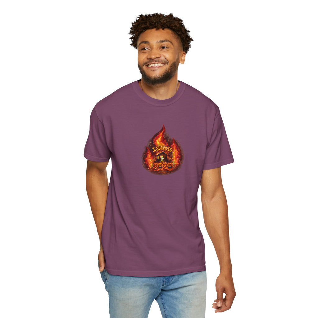 I Survived 2020 — WILDFIRES S2:E4: Director's Cut "Western U.S. Wildfire Season" Memorial Unisex Garment-Dyed T-shirt