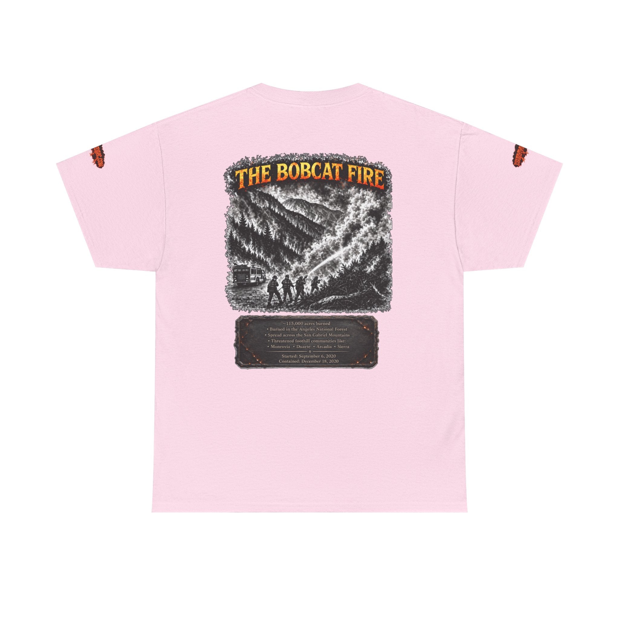 I Survived 2020 — WILDFIRES S2:E2: Special Edition "The Bobcat Fire" Memorial Unisex Heavy Cotton Tee
