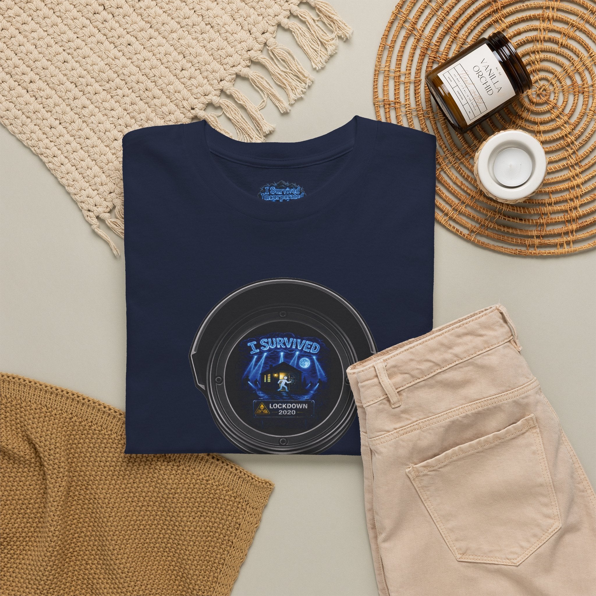 I Survived 2020 — LOCKDOWN S3:E3: Director's Cut Special Edition "Working From Home" Unisex Heavy Cotton Tee