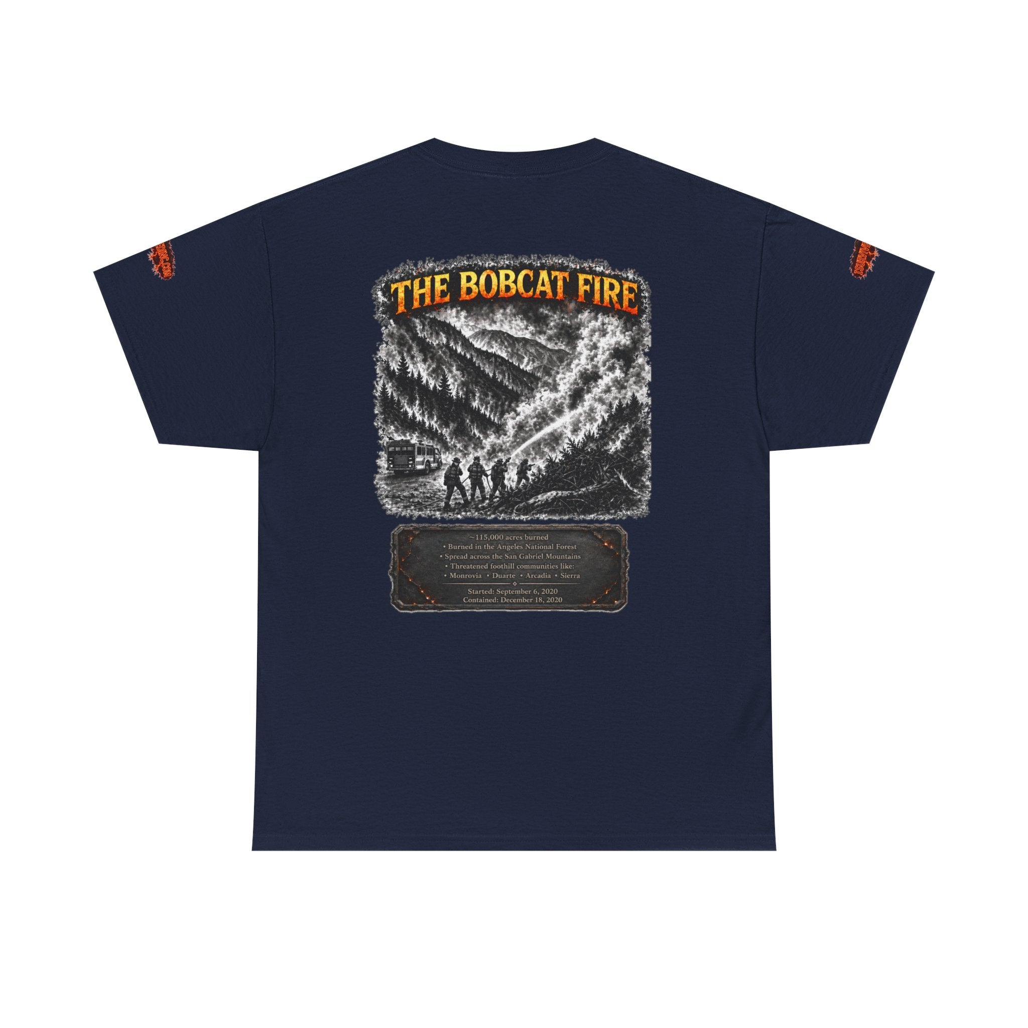 I Survived 2020 — WILDFIRES S2:E2: Special Edition "The Bobcat Fire" Memorial Unisex Heavy Cotton Tee