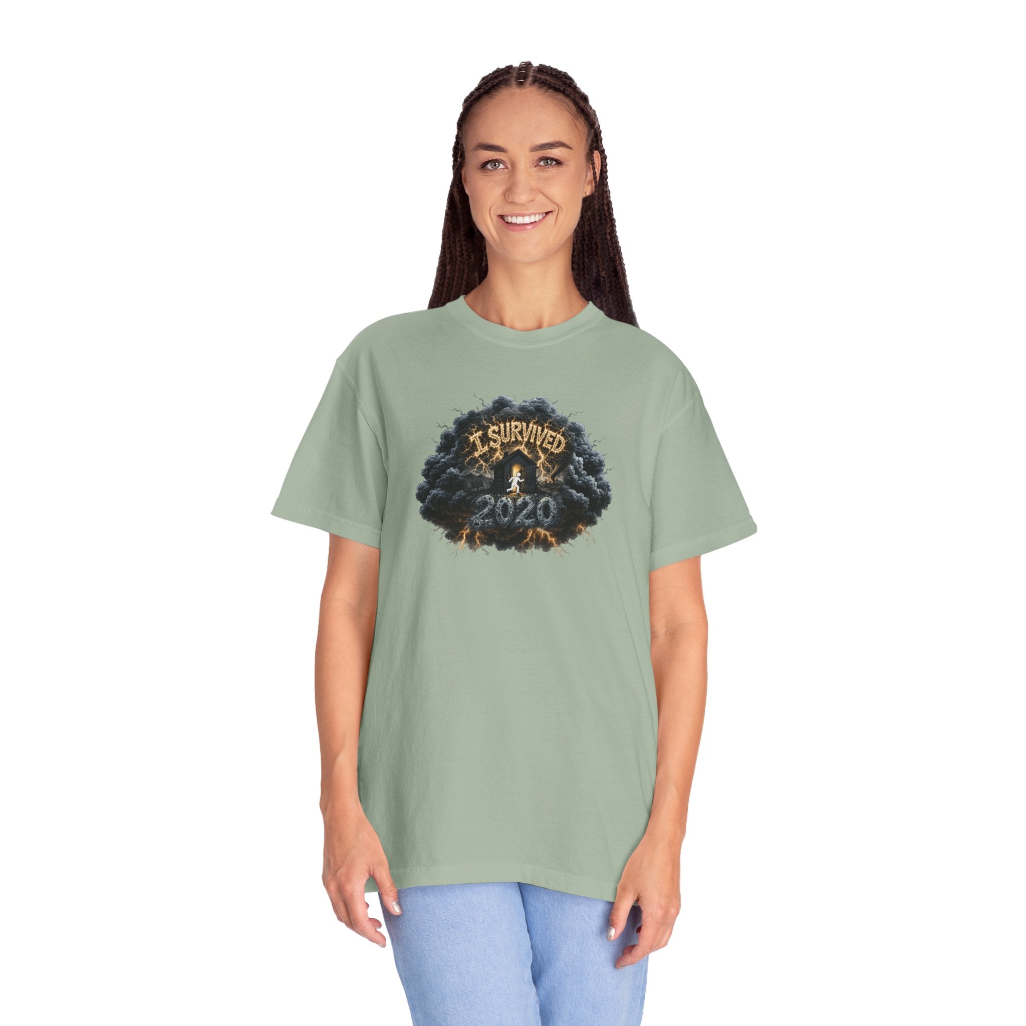 I Survived 2020 — Original PILOT Design: Director's Cut Unisex Garment-Dyed T-shirt