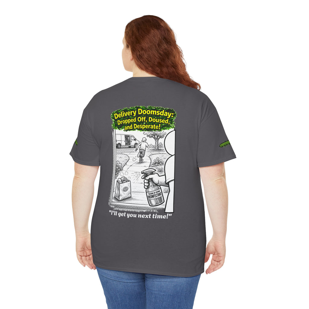 Sobreviví al 2020 — T1:E5 "El día del juicio final de las entregas" | Camiseta unisex de algodón pesado (Edición Pandemia) (EDICIÓN ESPECIAL)