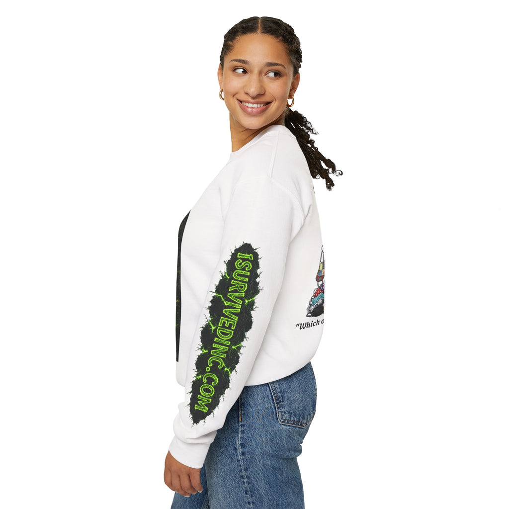 I Survived 2020 — S1:E4 "Mask Madness Mayhem Moment" | Pandemic Edition Unisex Heavy Blend™ Crewneck Sweatshirt