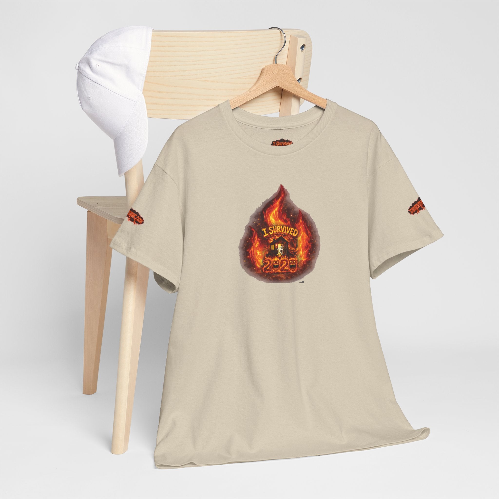 I Survived 2020 — WILDFIRES S2:E2: Director's Cut Special Edition "The Bobcat Fire" Memorial Unisex Heavy Cotton Tee