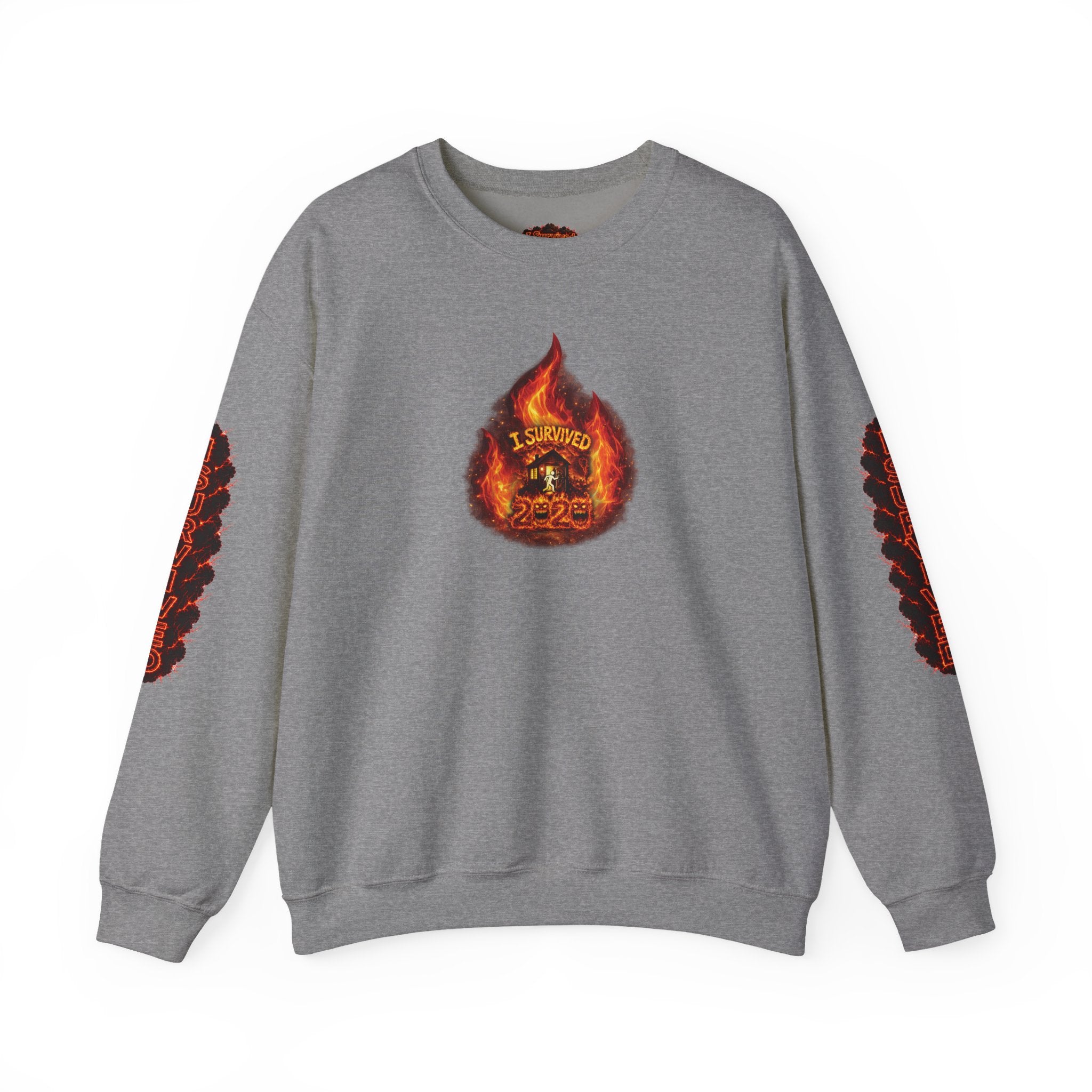 I Survived 2020 — WILDFIRES S2:E3: Director's Cut "The California Wildfires" Memorial Unisex Heavy Blend™ Crewneck Sweatshirt