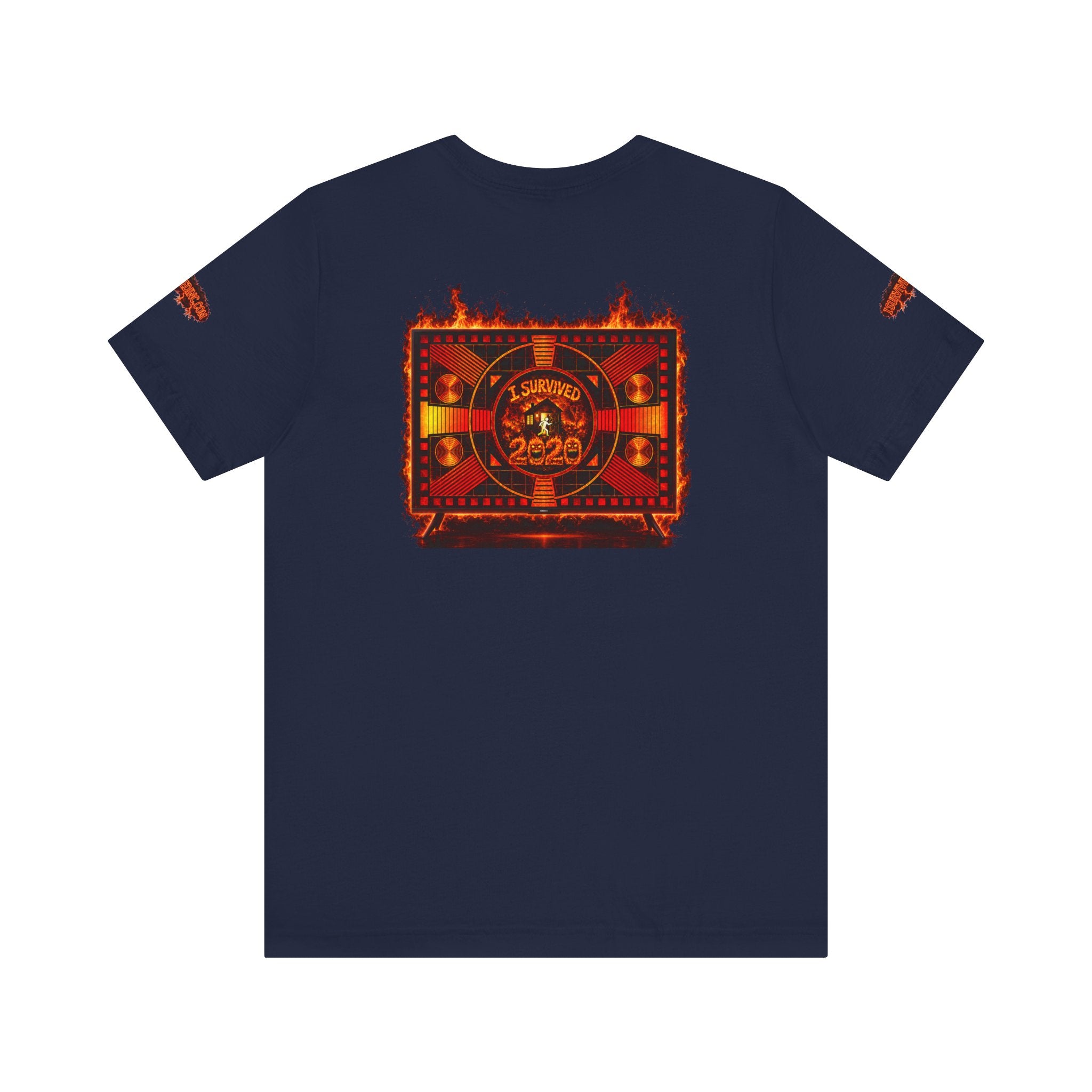 I Survived 2020 — "Please Stand By" Test Pattern Tee Wildfire Signal Special Edition Summer Premiere Unisex Jersey Short Sleeve Tee