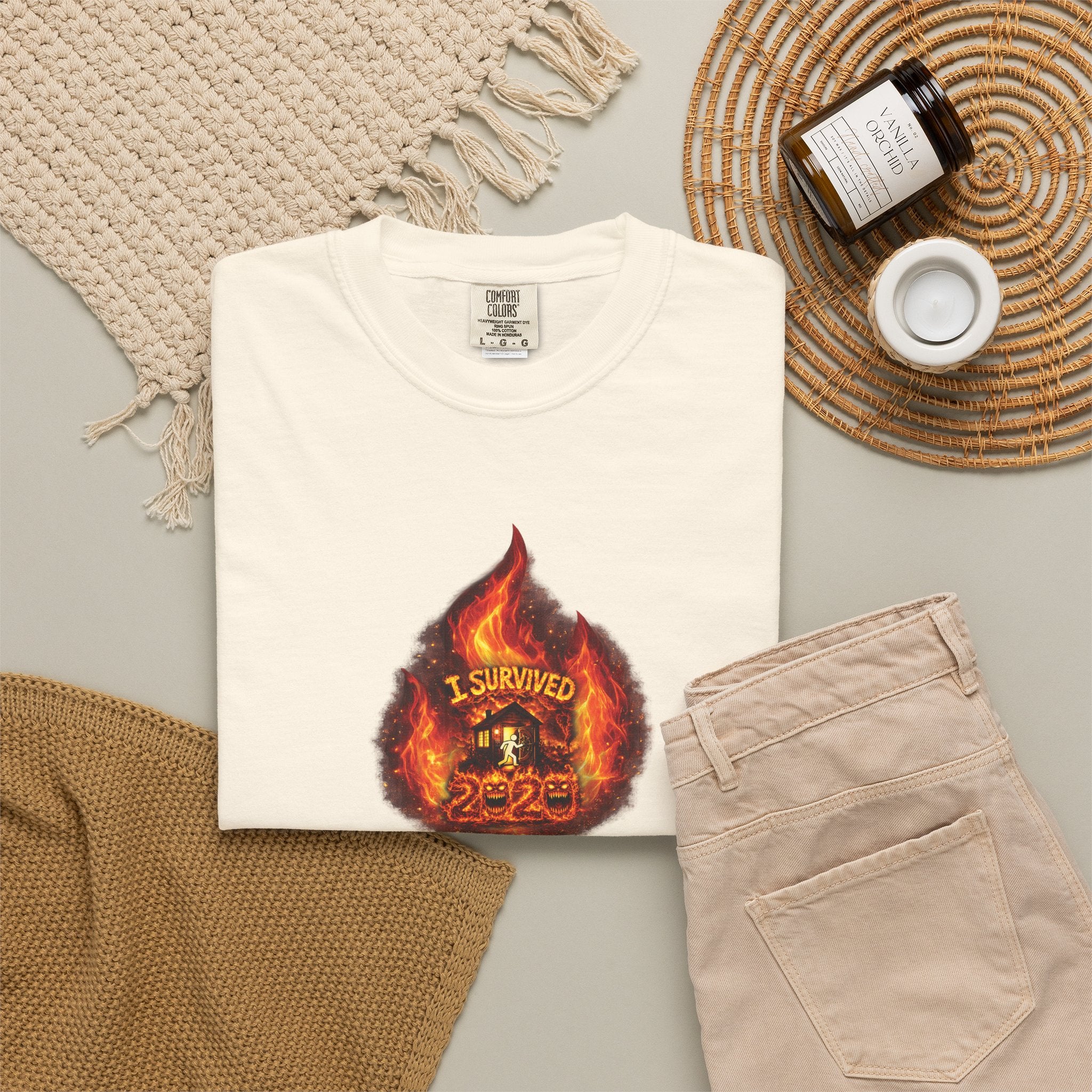 I Survived 2020 — WILDFIRES S2:E3: Director's Cut "The California Wildfires" Memorial Unisex Garment-Dyed T-shirt