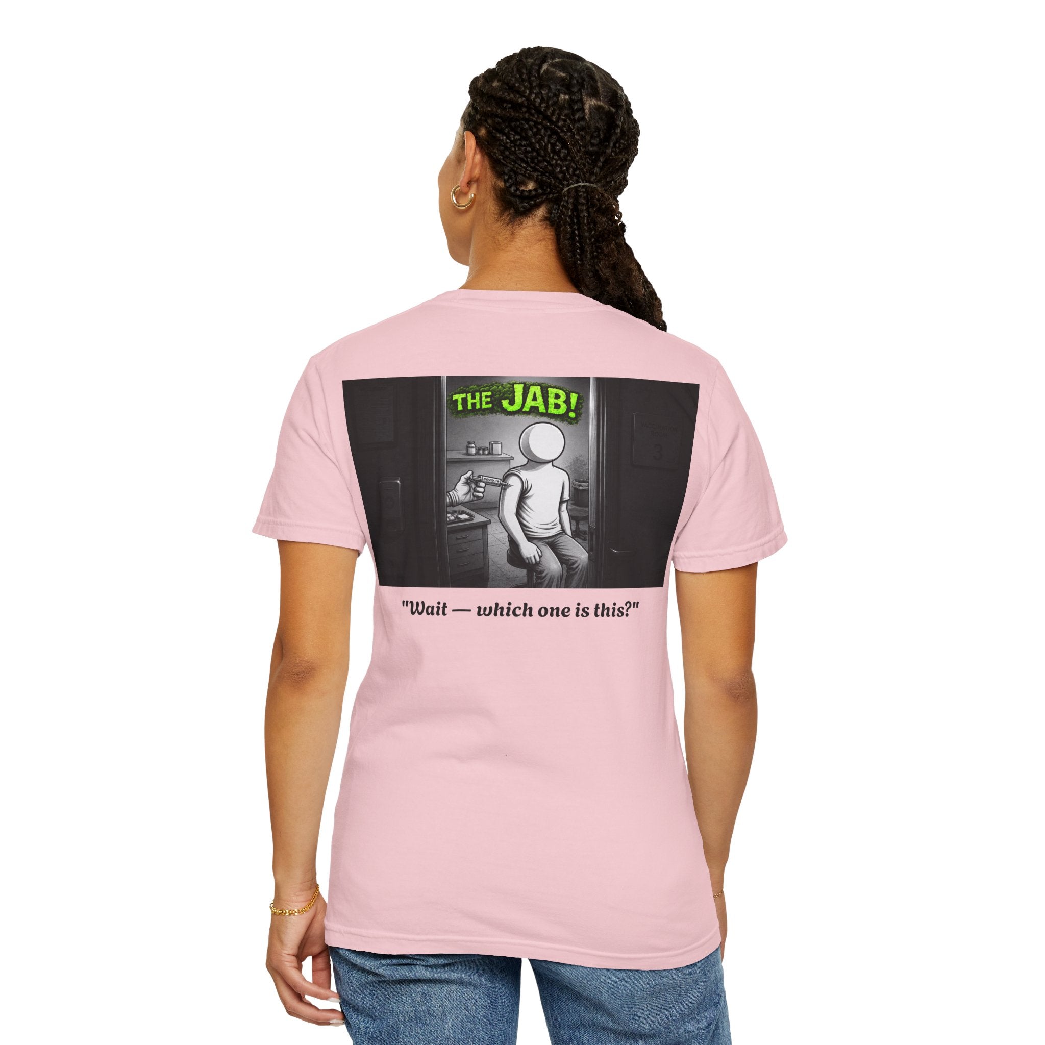 I Survived 2020 — Director's Cut S1:E3 "The Jab!" | Pandemic Edition Unisex Garment-Dyed T-shirt