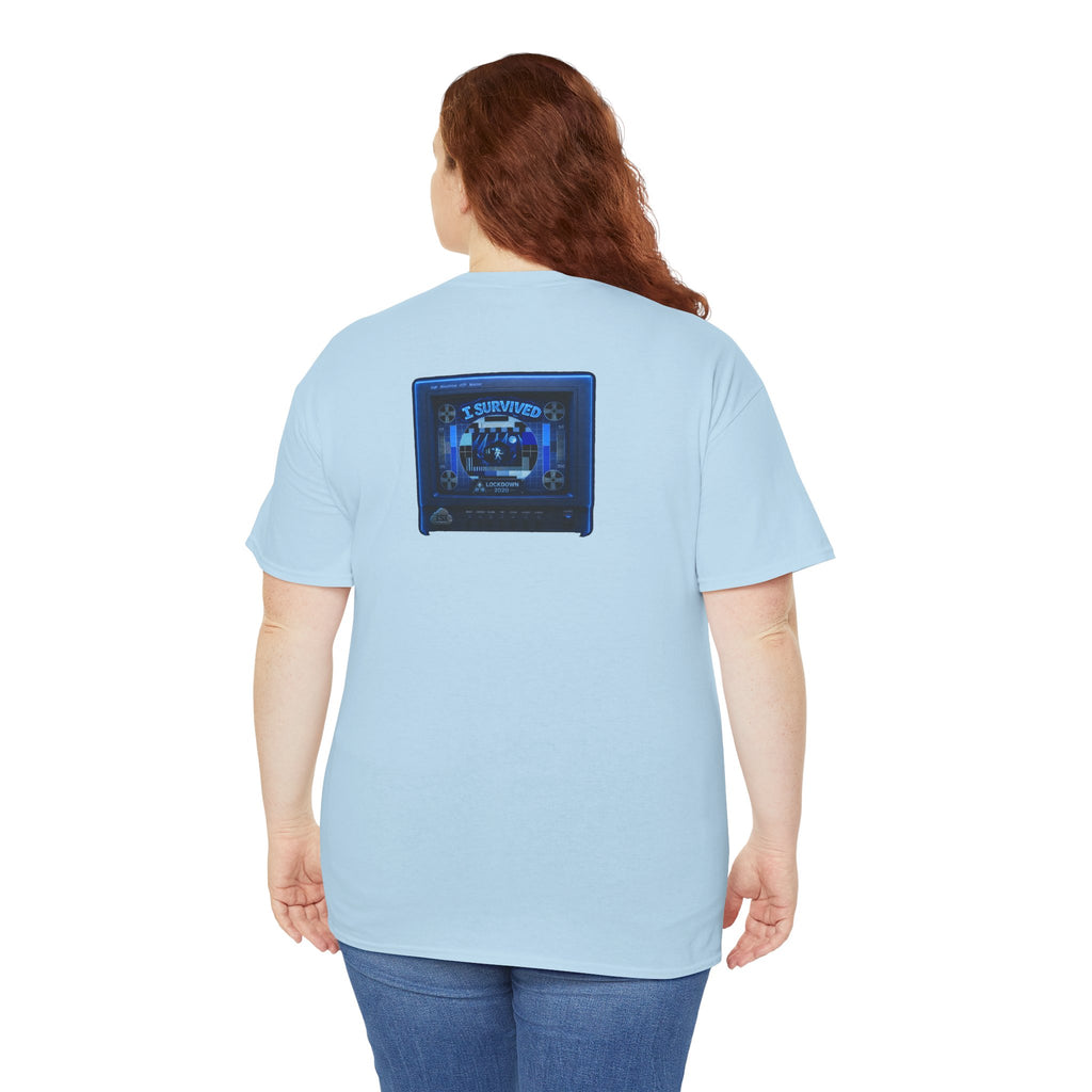 I Survived 2020 — "Please Stand By" Test Pattern Tee Lockdown Surveillance Edition Summer Exclusive Unisex Heavy Cotton Tee