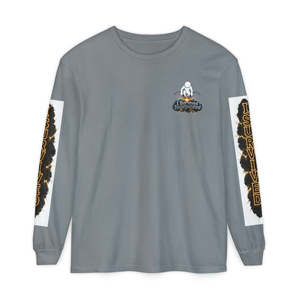 I Survived 2020 — "Please Stand By" Test Pattern Tee Special Edition Summer Premier Unisex Garment-Dyed Long Sleeve T-Shirt