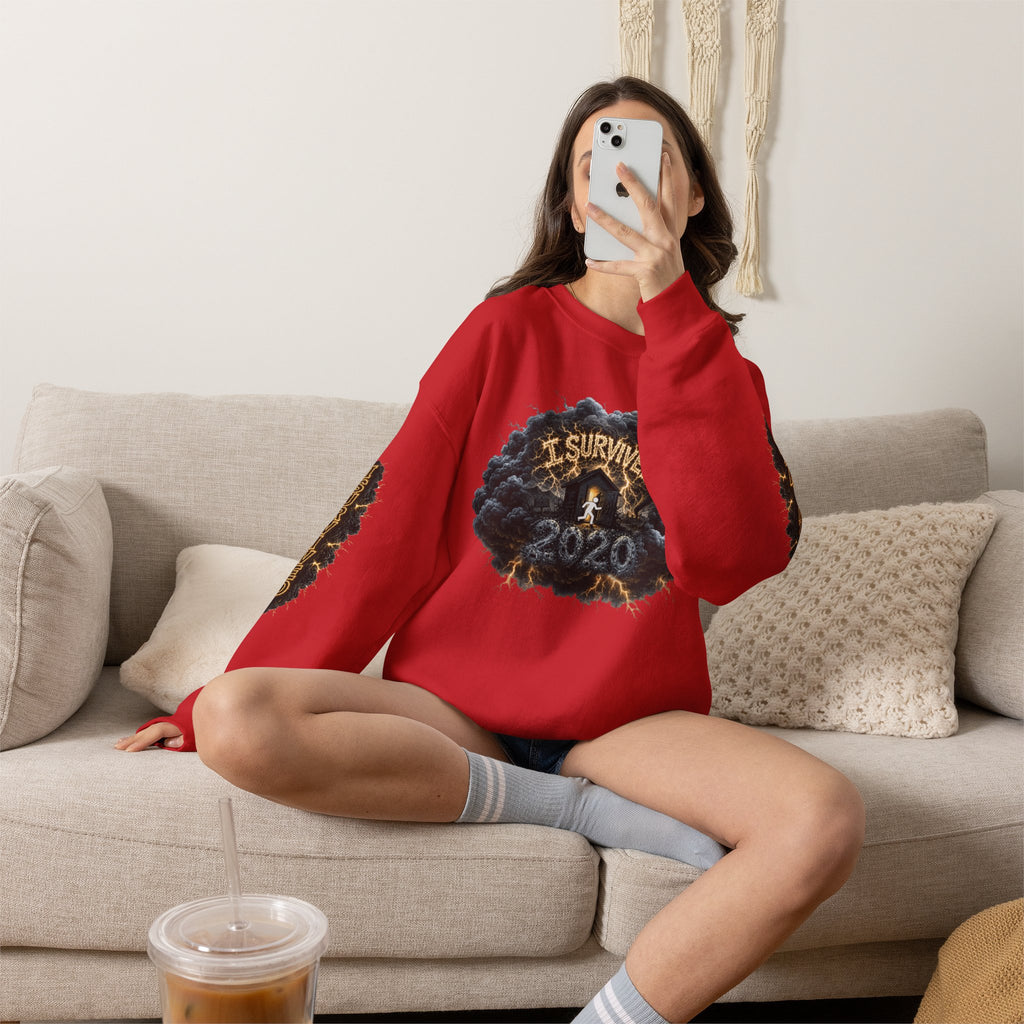 I Survived 2020 — Director's Cut Original Design Teaser Tee | Season 1 Premiere Drop Unisex Heavy Blend™ Crewneck Sweatshirt (SPECIAL EDITION)