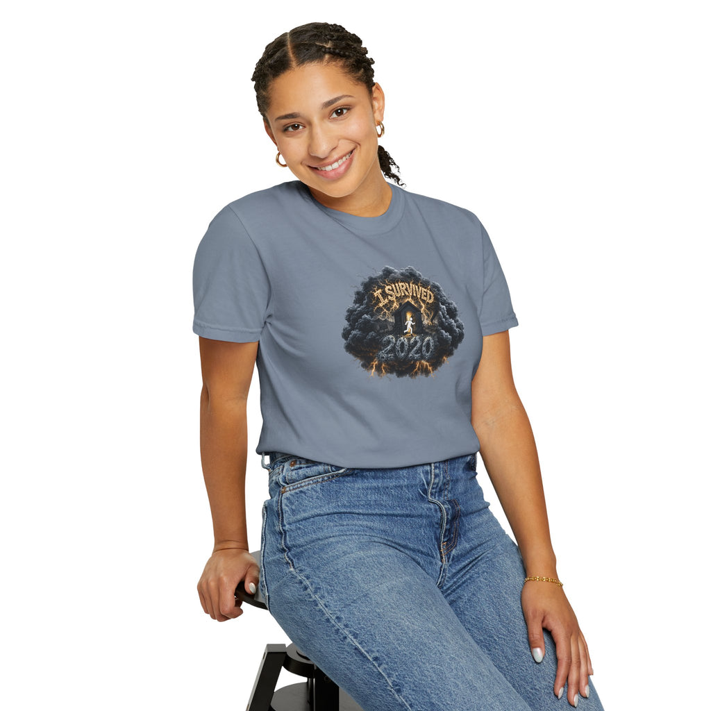 I Survived 2020 — Original PILOT Design: Director's Cut Unisex Garment-Dyed T-shirt