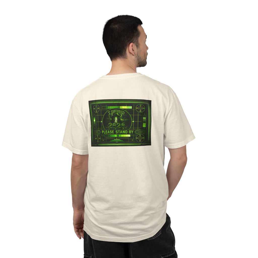 I Survived 2020 — "Please Stand By" Test Pattern Toxic Signal Tee Summer Premiere Unisex Garment-Dyed T-shirt