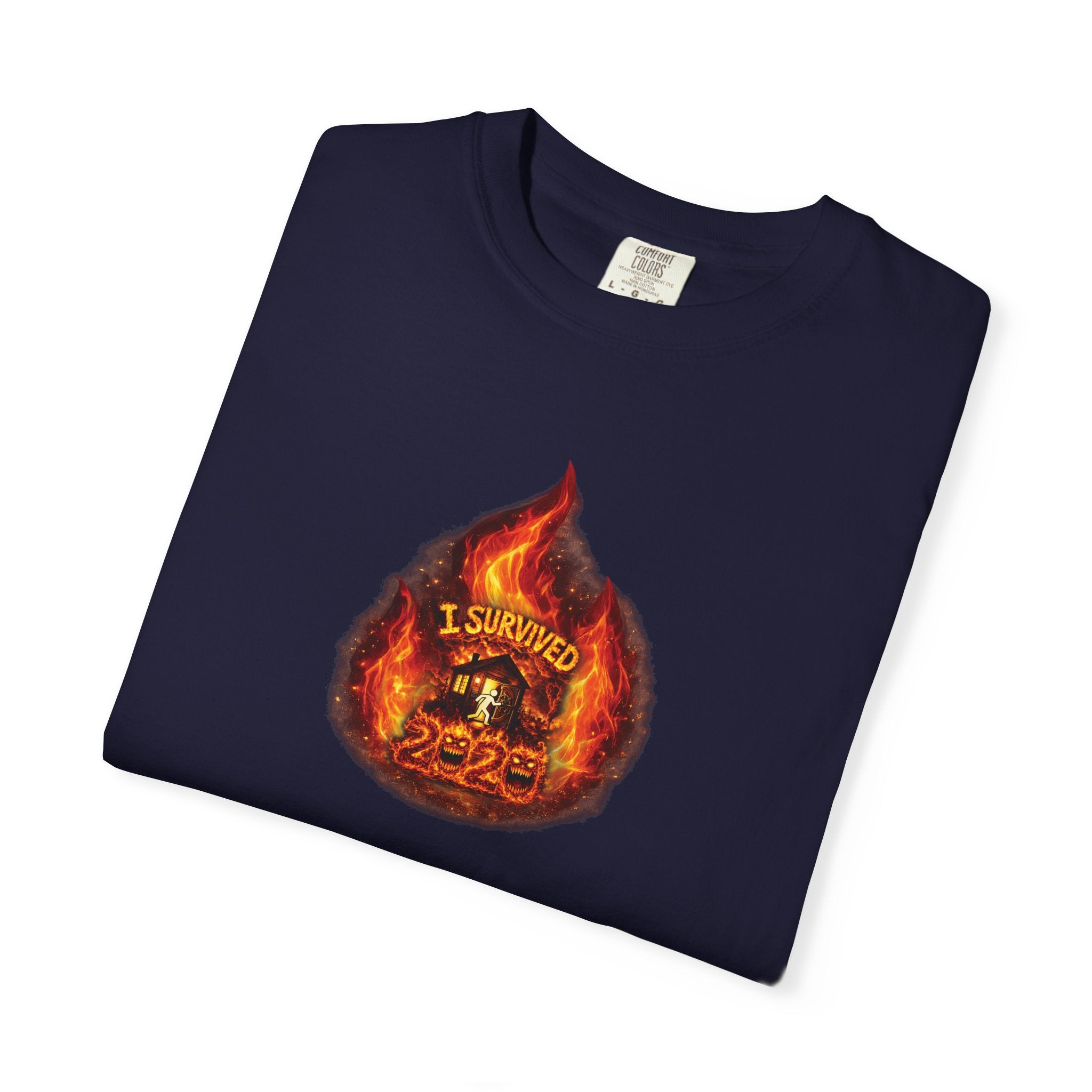 I Survived 2020 — WILDFIRES S2:E4: Director's Cut "Western U.S. Wildfire Season" Memorial Unisex Garment-Dyed T-shirt