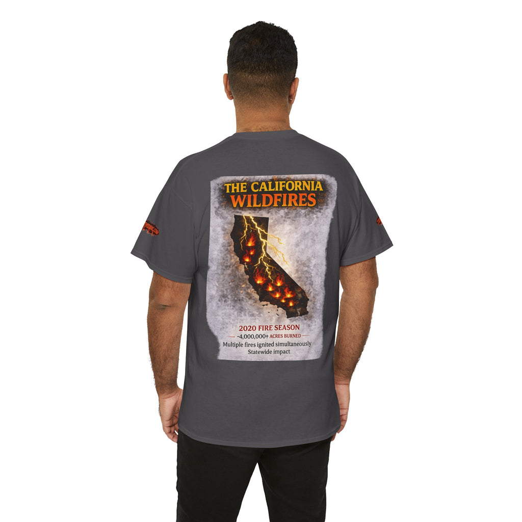 I Survived 2020 — Director's Cut S2:E3 "The California Wildfires" | Wildfire Edition Memorial Unisex Heavy Cotton Tee (SPECIAL EDITION)