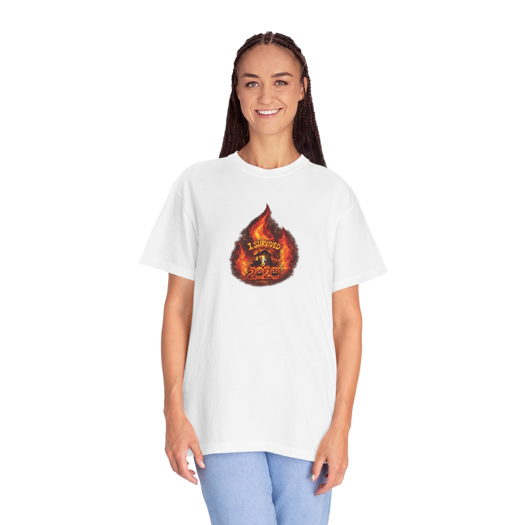 I Survived 2020 — WILDFIRES S2:E4: Director's Cut "Western U.S. Wildfire Season" Memorial Unisex Garment-Dyed T-shirt