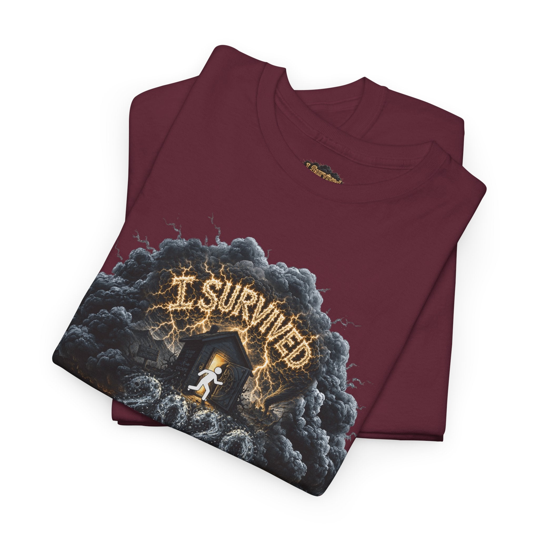 I Survived 2020 —  Deriector's Cut Original Design Teaser Tee | Season 1 Premiere Drop Unisex Heavy Cotton Tee