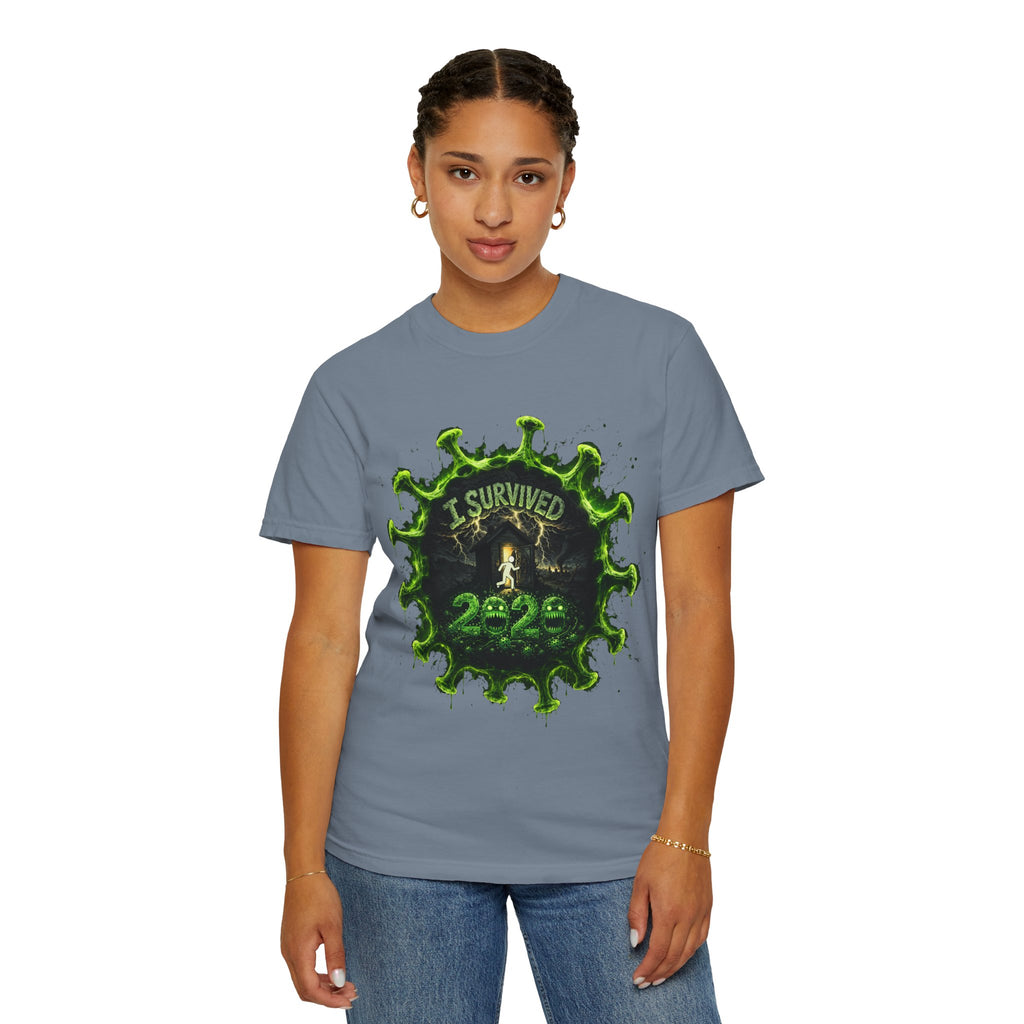 I Survived 2020 — Director's Cut S1:E5 "Delivery Doomsday" | Pandemic Edition Unisex Garment-Dyed T-shirt