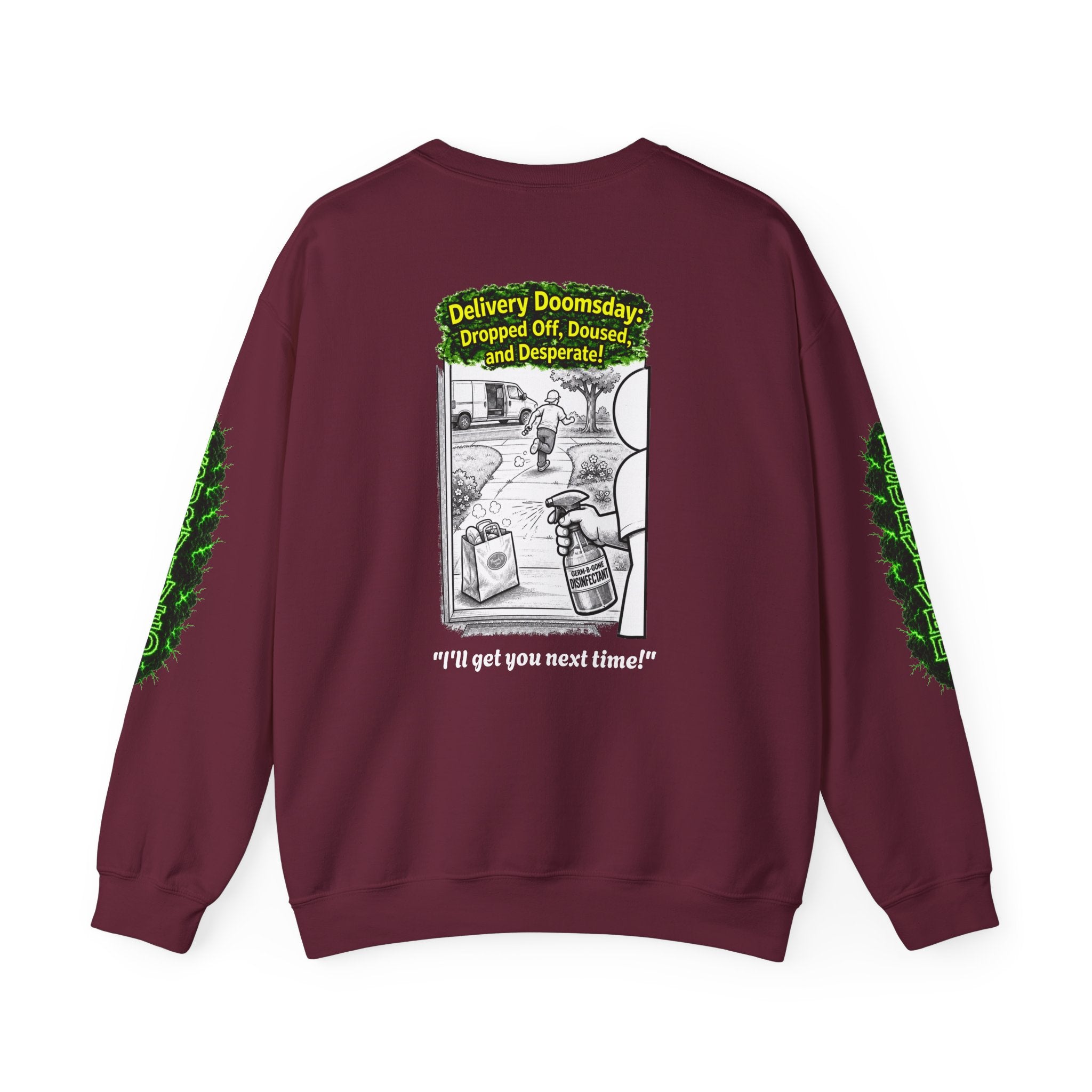 I Survived 2020 — PANDEMIC S1:E5: Director's Cut "Delivery Doomsday" Unisex Heavy Blend™ Crewneck Sweatshirt
