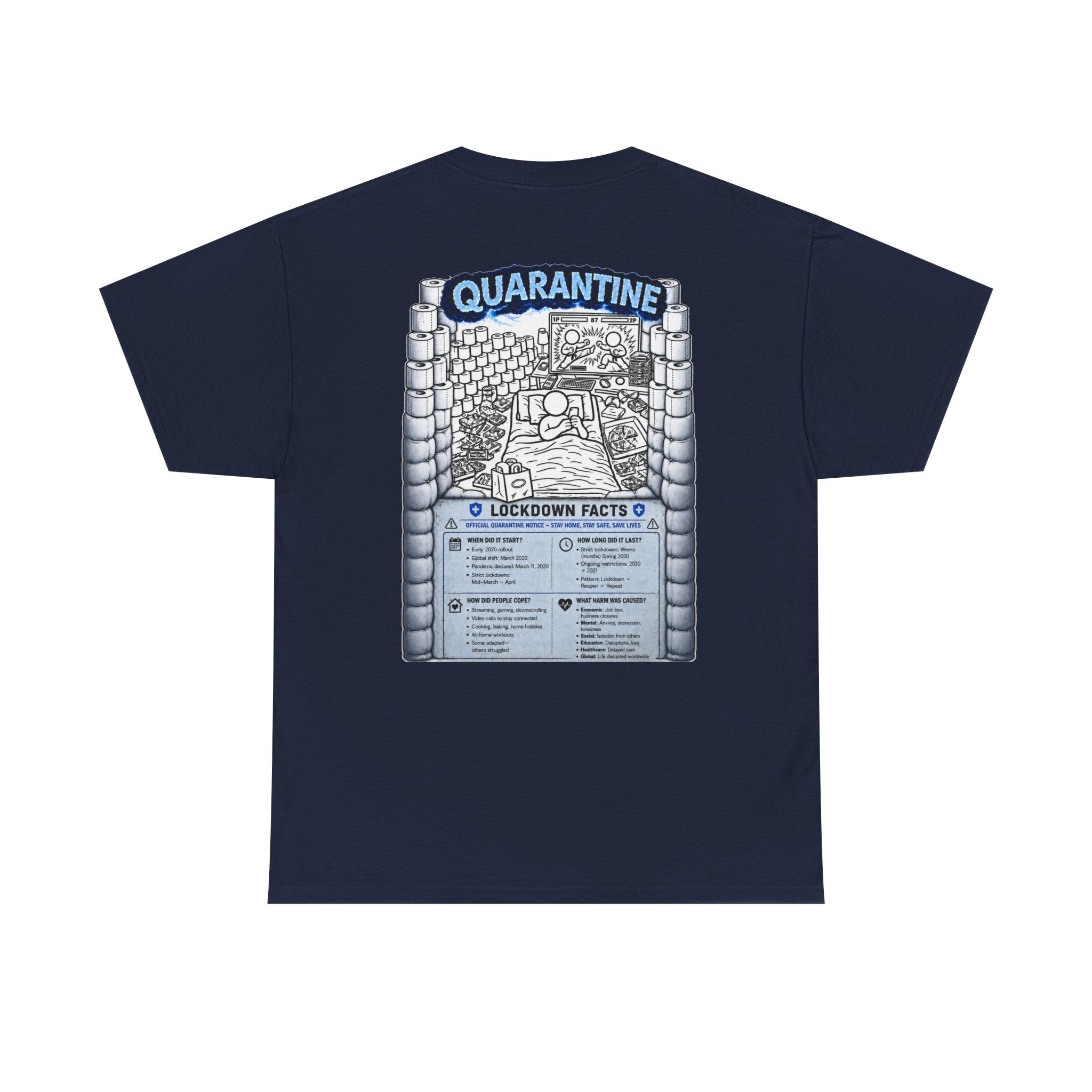 I Survived 2020 — LOCKDOWN S3:E1: "Quarantine" Unisex Heavy Cotton Tee
