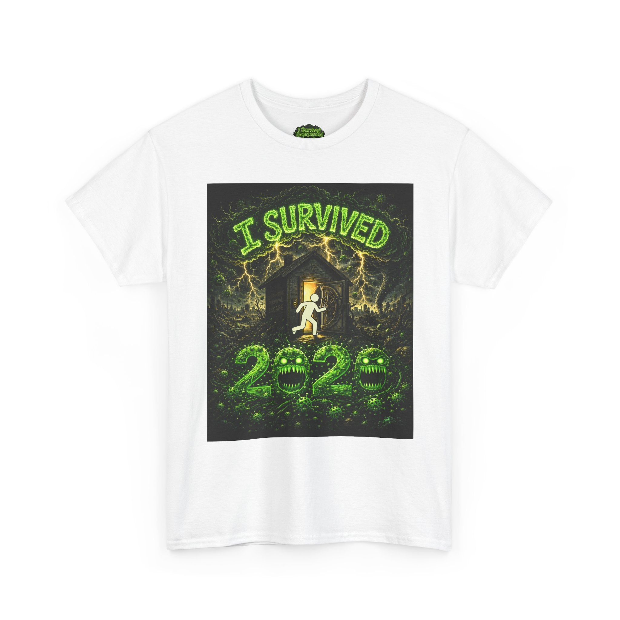 I Survived 2020 — S1:E4 "Mask Madness Mayhem Moment" | Pandemic Edition Unisex Heavy Cotton Tee