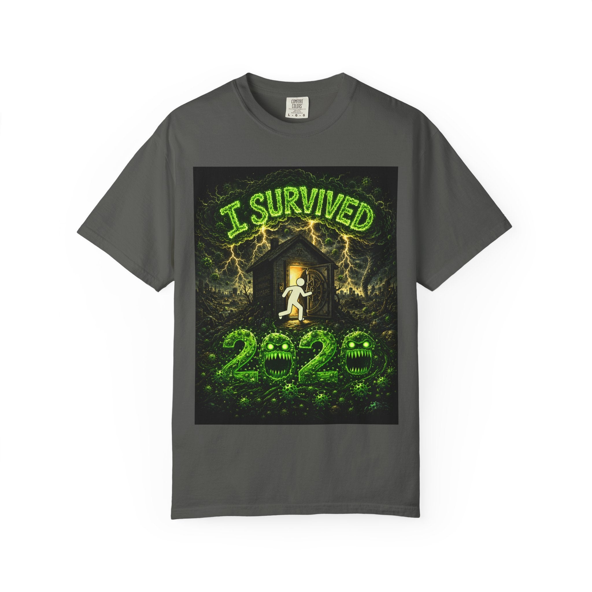 I Survived 2020 — S1:E3 "The Jab!" | Pandemic Edition Unisex Garment-Dyed T-shirt