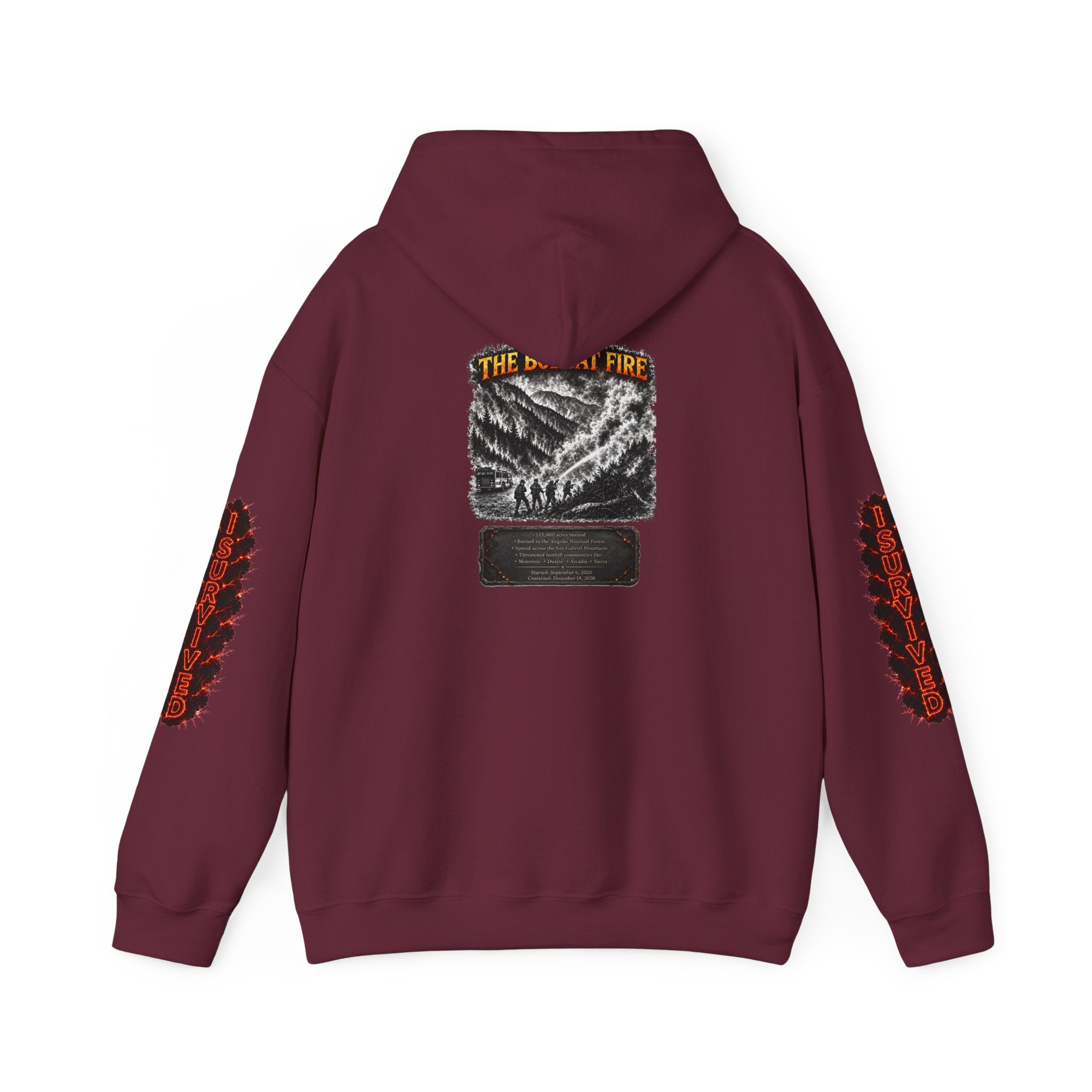 I Survived 2020 — Director's Cut S2:E2 "The Bobcat Fire" | Wildfire Edition Memorial Hoodie Sweatshirt