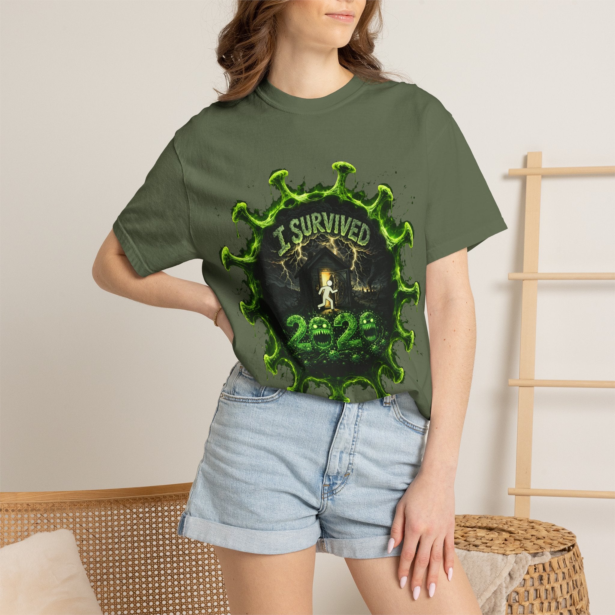 I Survived 2020 — Director's Cut S1:E4 "Mask Madness Mayhem Moment" | Pandemic Edition Unisex Garment-Dyed T-shirt