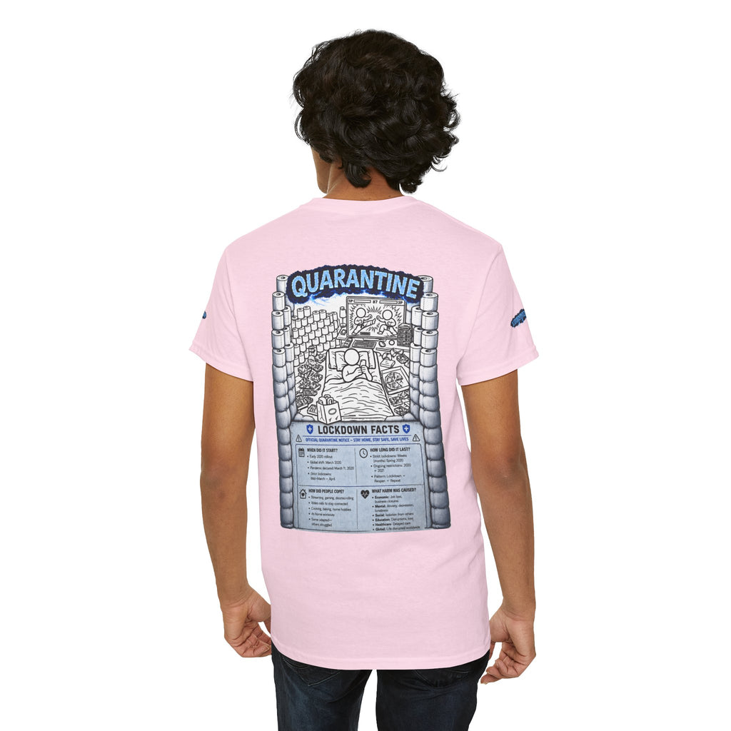 I Survived 2020 — LOCKDOWN S3:E1: Director's Cut Special Edition "Quarantine" Unisex Heavy Cotton Tee