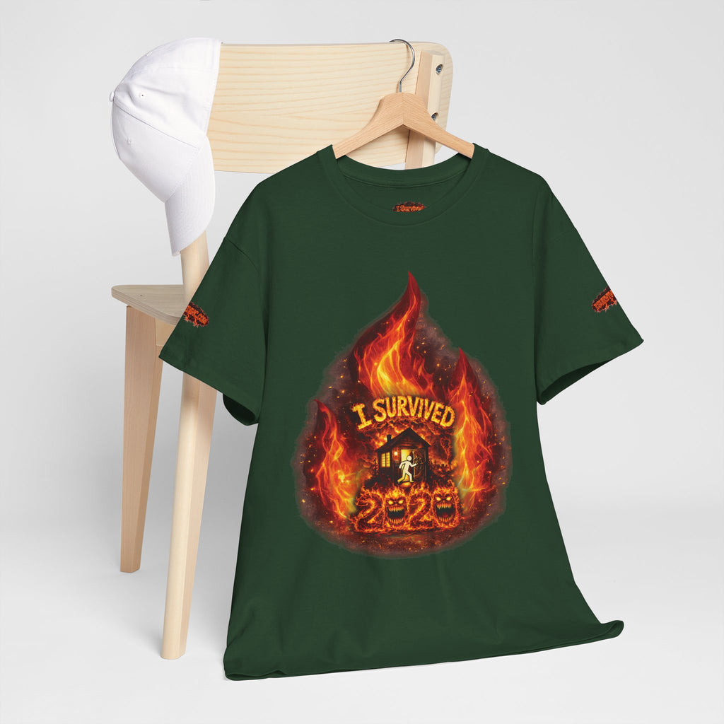 I Survived 2020 — Director's Cut S2:E4 "Western U.S. Wildfire Season" | Mid-Season Finale Pt. 1 | Wildfire Edition Memorial Unisex Heavy Cotton Tee (SPECIAL EDITION)
