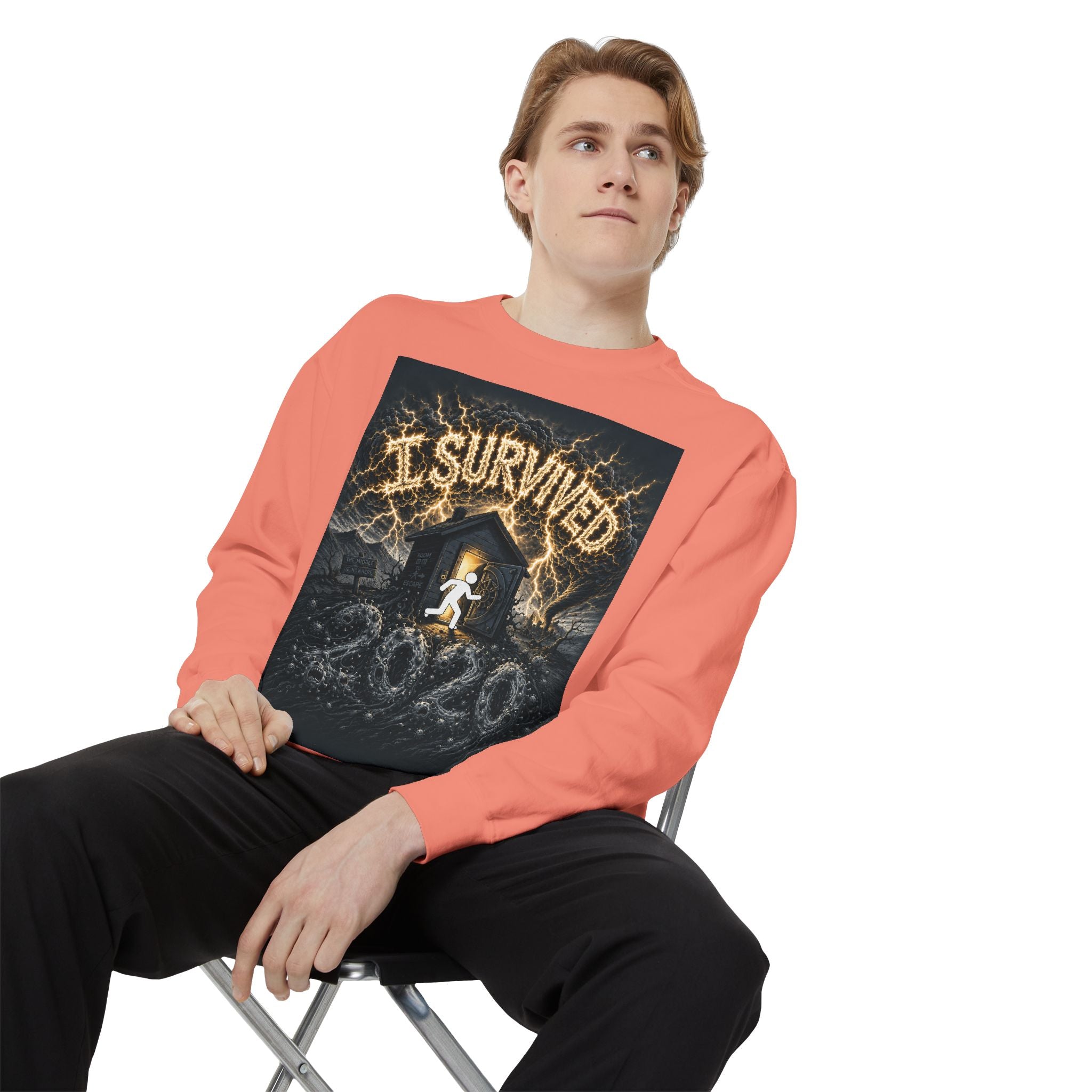 I Survived 2020 — Original PILOT Design Unisex Garment-Dyed Sweatshirt