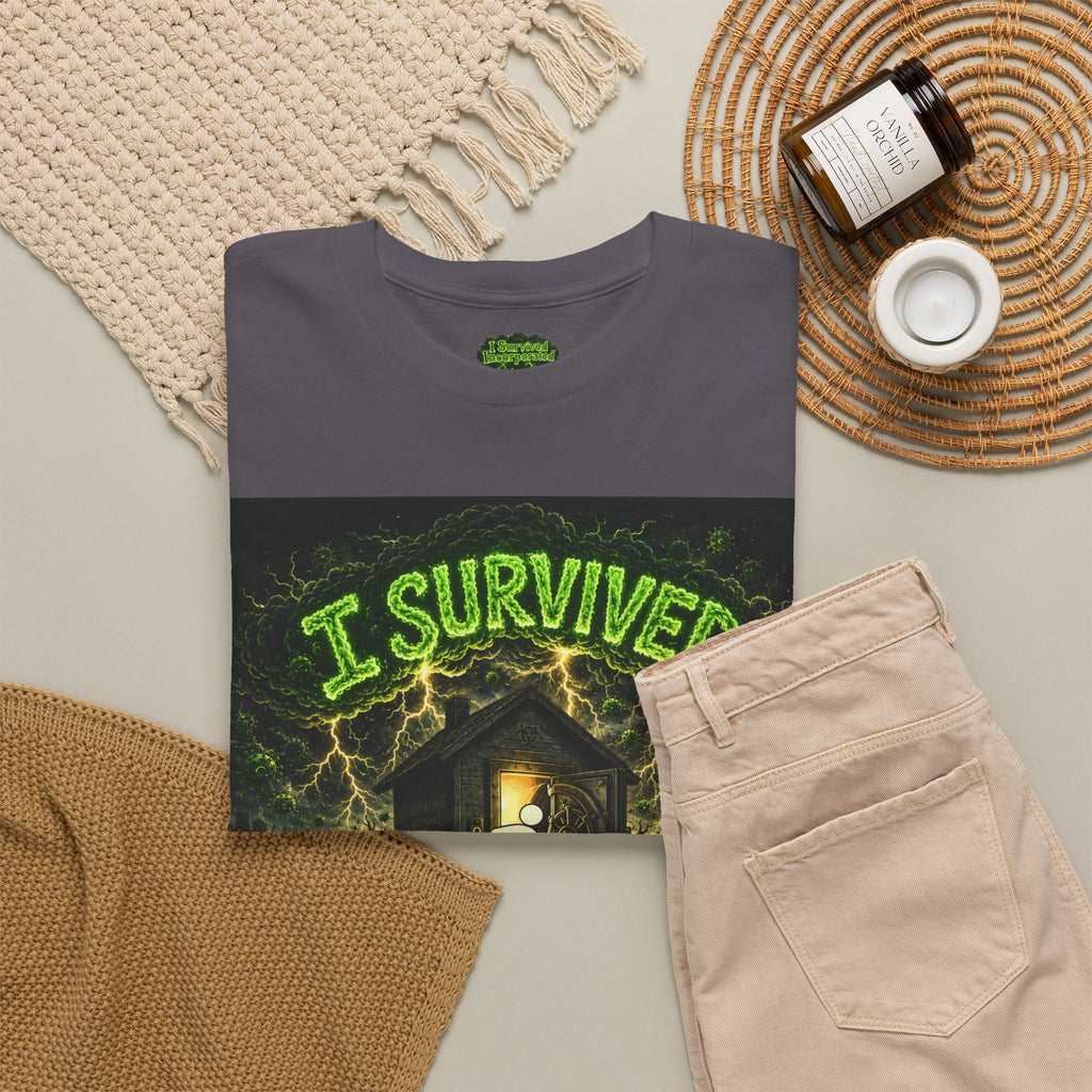 Sobreviví al 2020 — T1:E5 "El día del juicio final de las entregas" | Camiseta unisex de algodón pesado (Edición Pandemia) (EDICIÓN ESPECIAL)