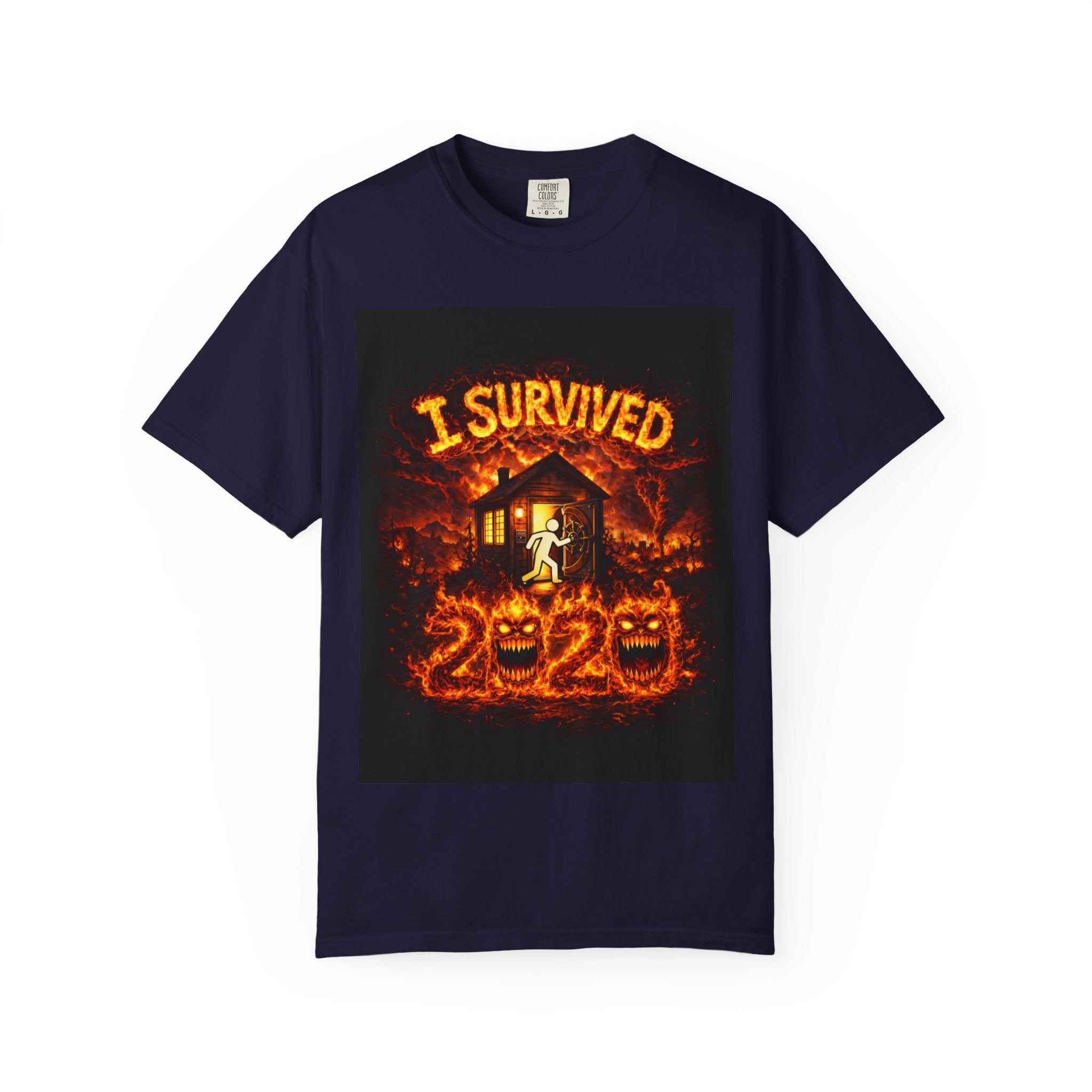 J'ai survécu à 2020 — S2:E2 "L'incendie de Bobcat" | T-shirt unisexe commémoratif teint pour le souvenir - Édition feux de forêt