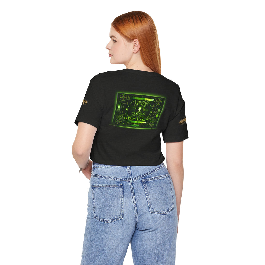 I Survived 2020 — "Please Stand By" Test Pattern Toxic Signal Tee Special Edition Summer Premiere Unisex Jersey Short Sleeve Tee