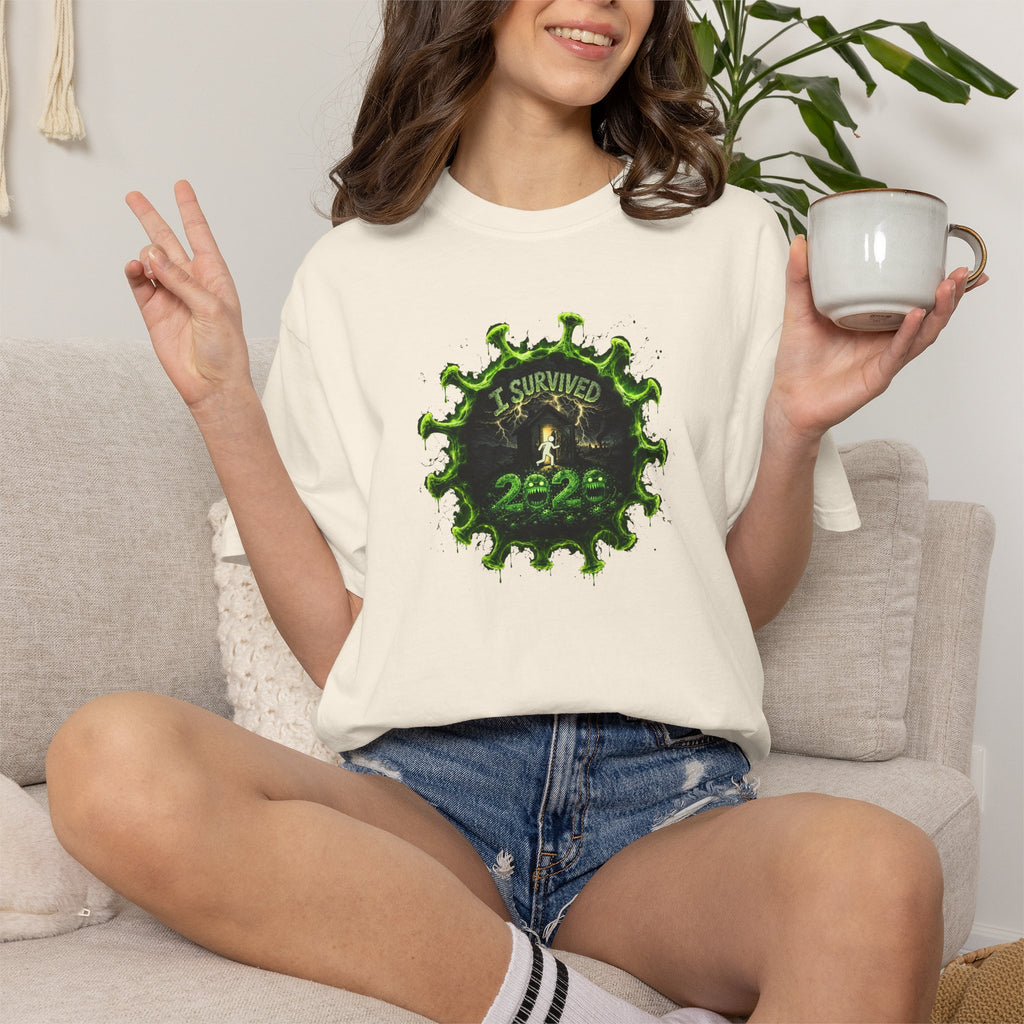 I Survived 2020 — PANDEMIC S1:E5: Director's Cut "Delivery Doomsday" Unisex Garment-Dyed T-shirt