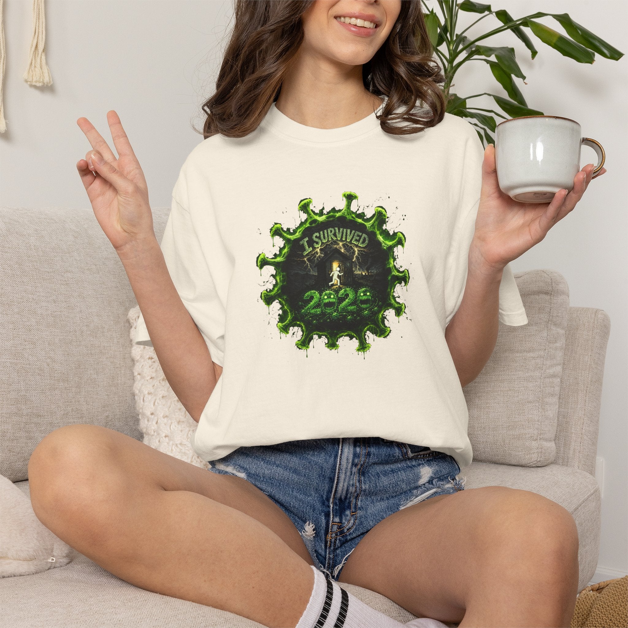 I Survived 2020 — PANDEMIC S1:E5: Director's Cut "Delivery Doomsday" Unisex Garment-Dyed T-shirt