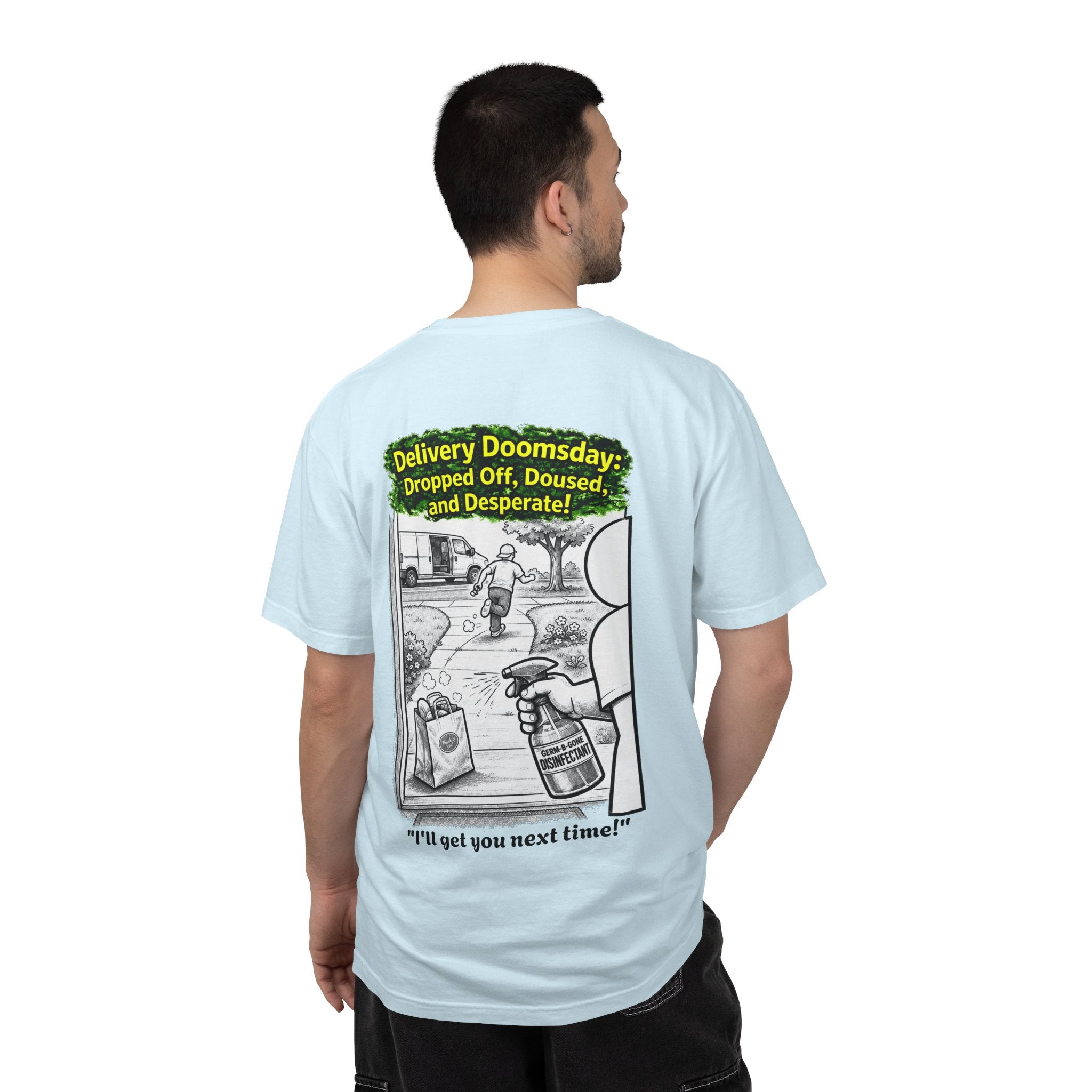 Sobreviví al 2020 — T1:E5 "Apocalipsis de Entregas" | Camiseta unisex teñida de edición Pandemia