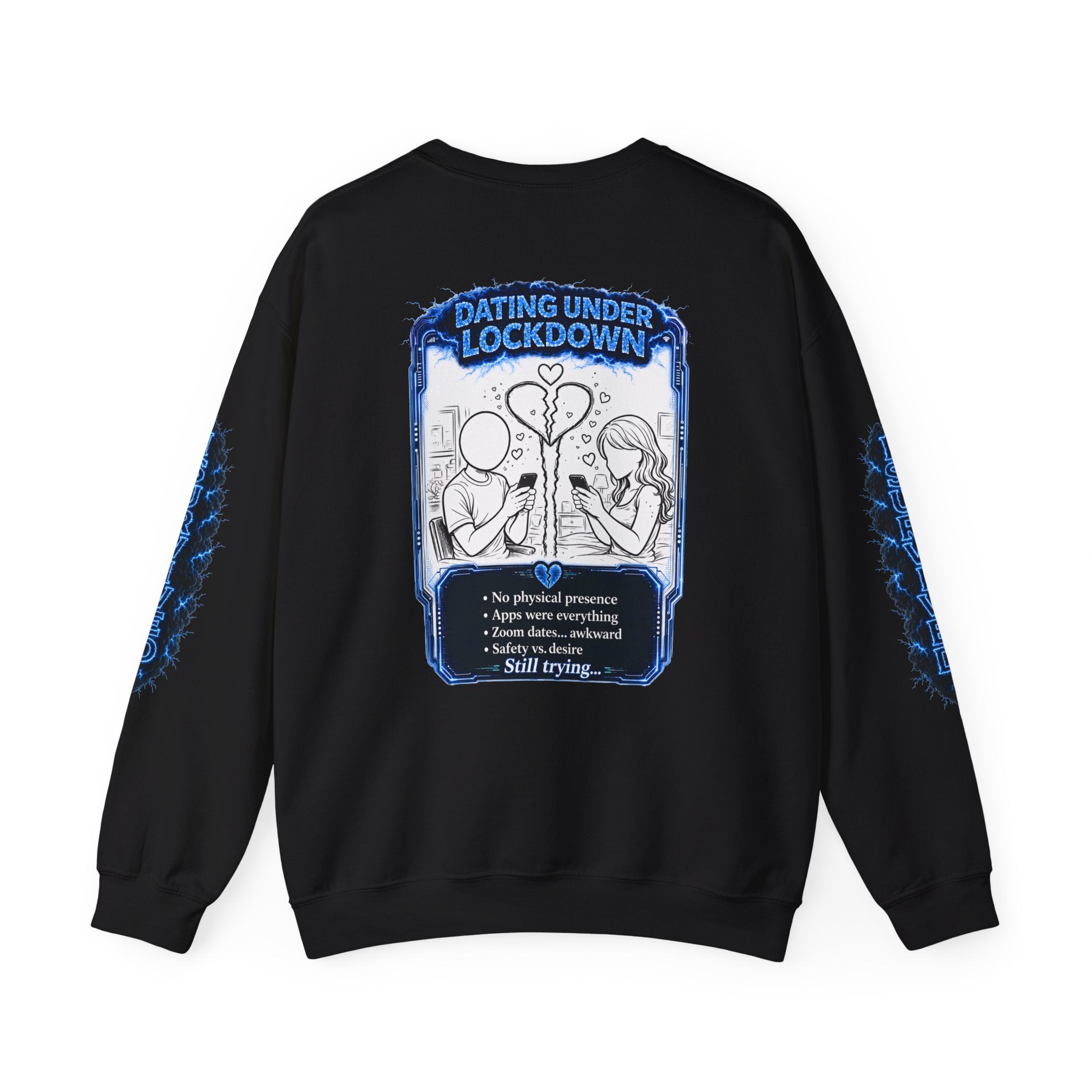 I Survived 2020 — LOCKDOWN S3:E2: Director's Cut Special Edition "Dating Under Lockdown" Unisex Heavy Blend™ Crewneck Sweatshirt
