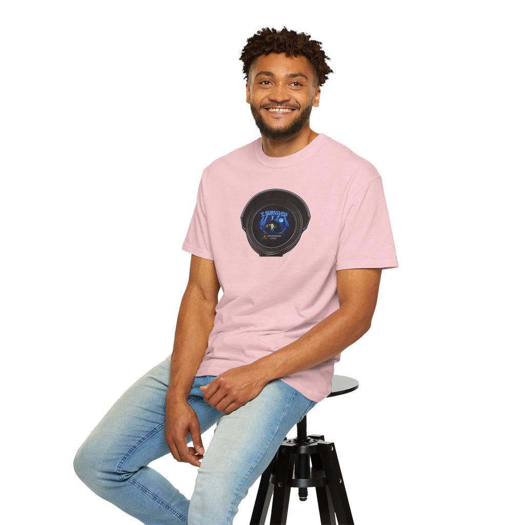 I Survived 2020 —  LOCKDOWN S3:E3: Director's Cut "Remote Schooling" Unisex Garment-Dyed T-shirt