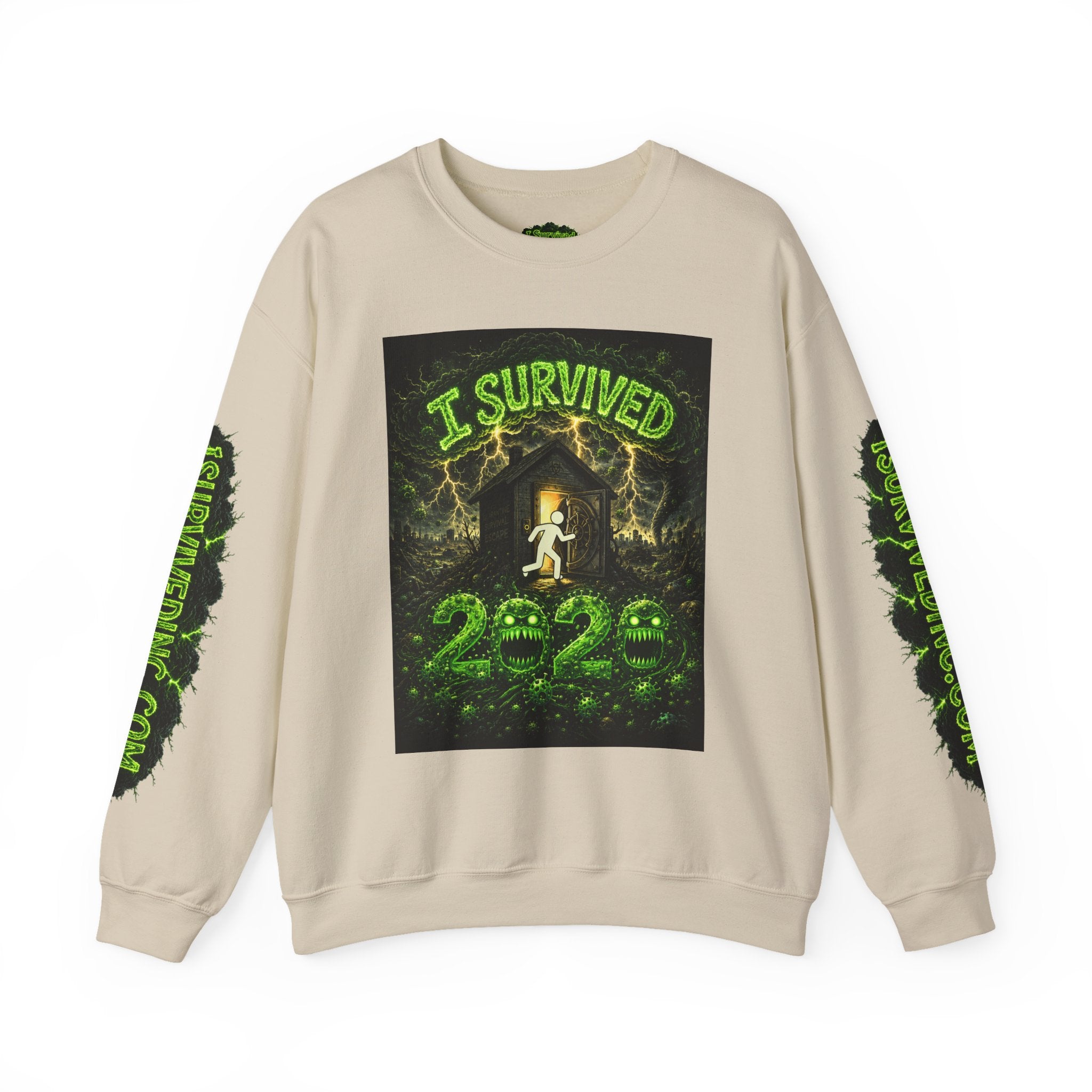 I Survived 2020 — S1:E3 "The Jab!" | Pandemic Edition Unisex Heavy Blend™ Crewneck Sweatshirt