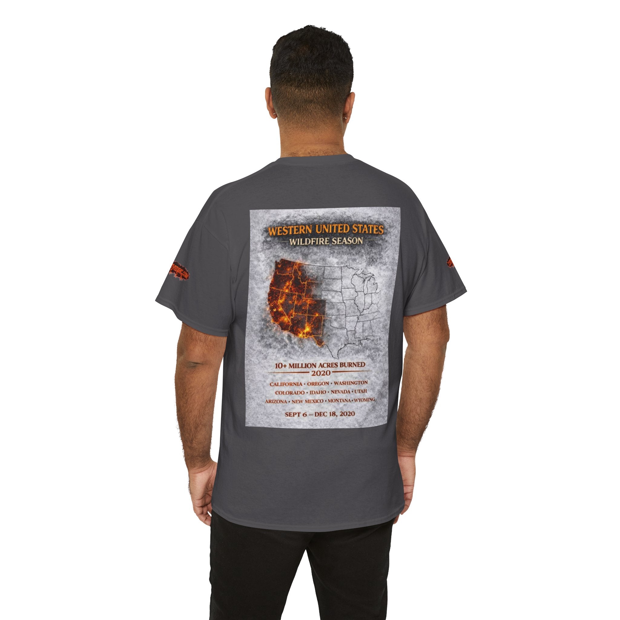 I Survived 2020 —  WILDFIRES S2:E4: Director's Cut Special Edition "Western U.S. Wildfire Season" Memorial Unisex Heavy Cotton Tee