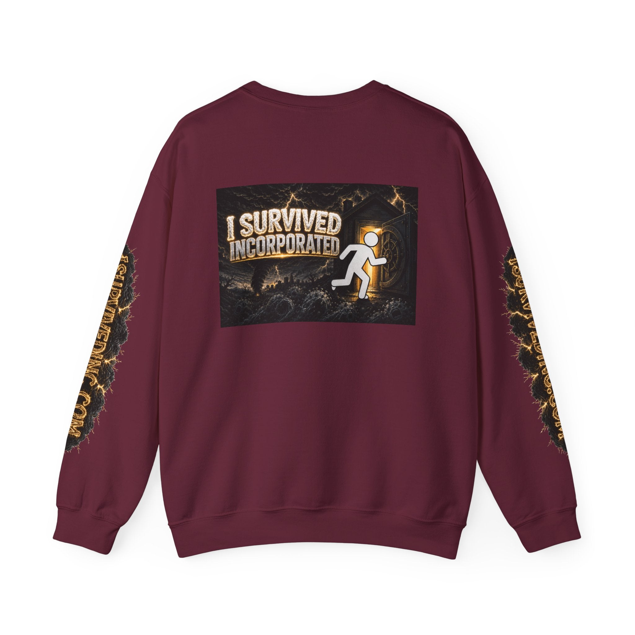 I Survived 2020 — Original Design Teaser Tee | Season 1 Premiere Drop Unisex Heavy Blend™ Crewneck Sweatshirt (SPECIAL EDITION)