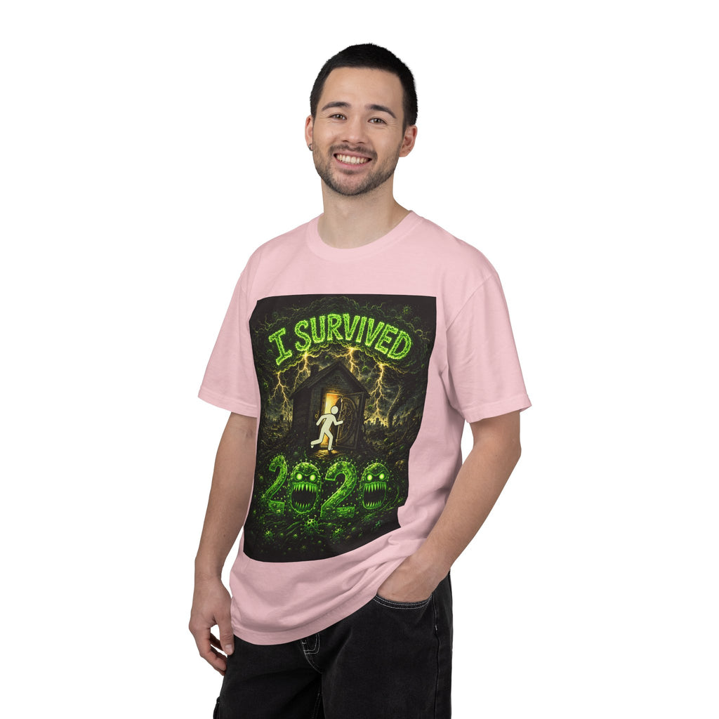 I Survived 2020 — S1:E4 "Mask Madness Mayhem Moment" | Pandemic Edition Unisex Garment-Dyed T-shirt