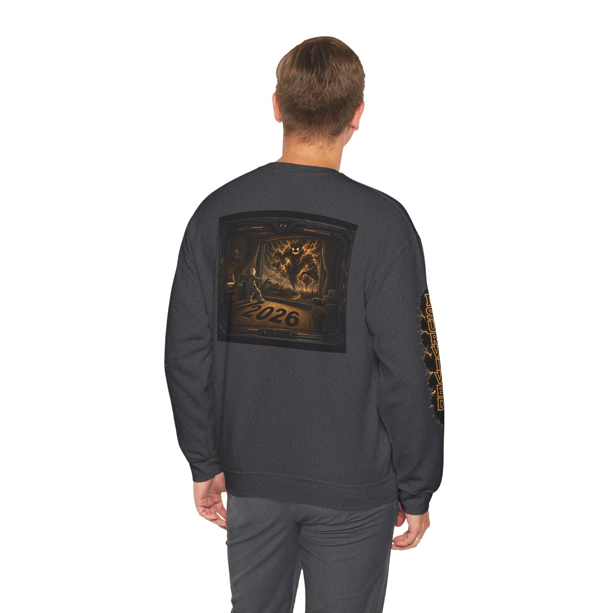 I Survived 2020 — Director's Cut Original Design Teaser Tee | Season 1 Premiere Drop Unisex Heavy Blend™ Crewneck Sweatshirt (SPECIAL EDITION)
