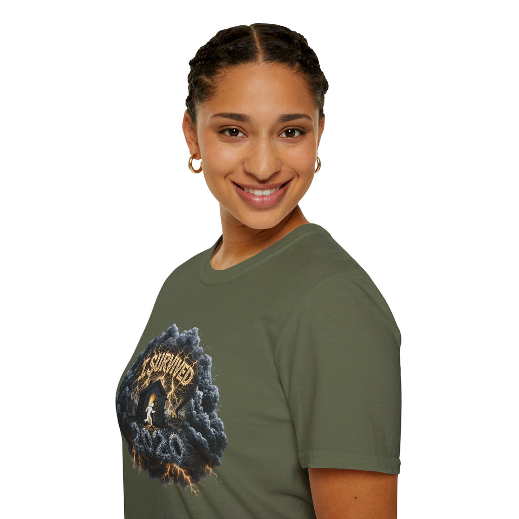 I Survived 2020 — Director's Cut Original Design Teaser Tee | Season 1 Premiere Drop Unisex Softstyle T-Shirt