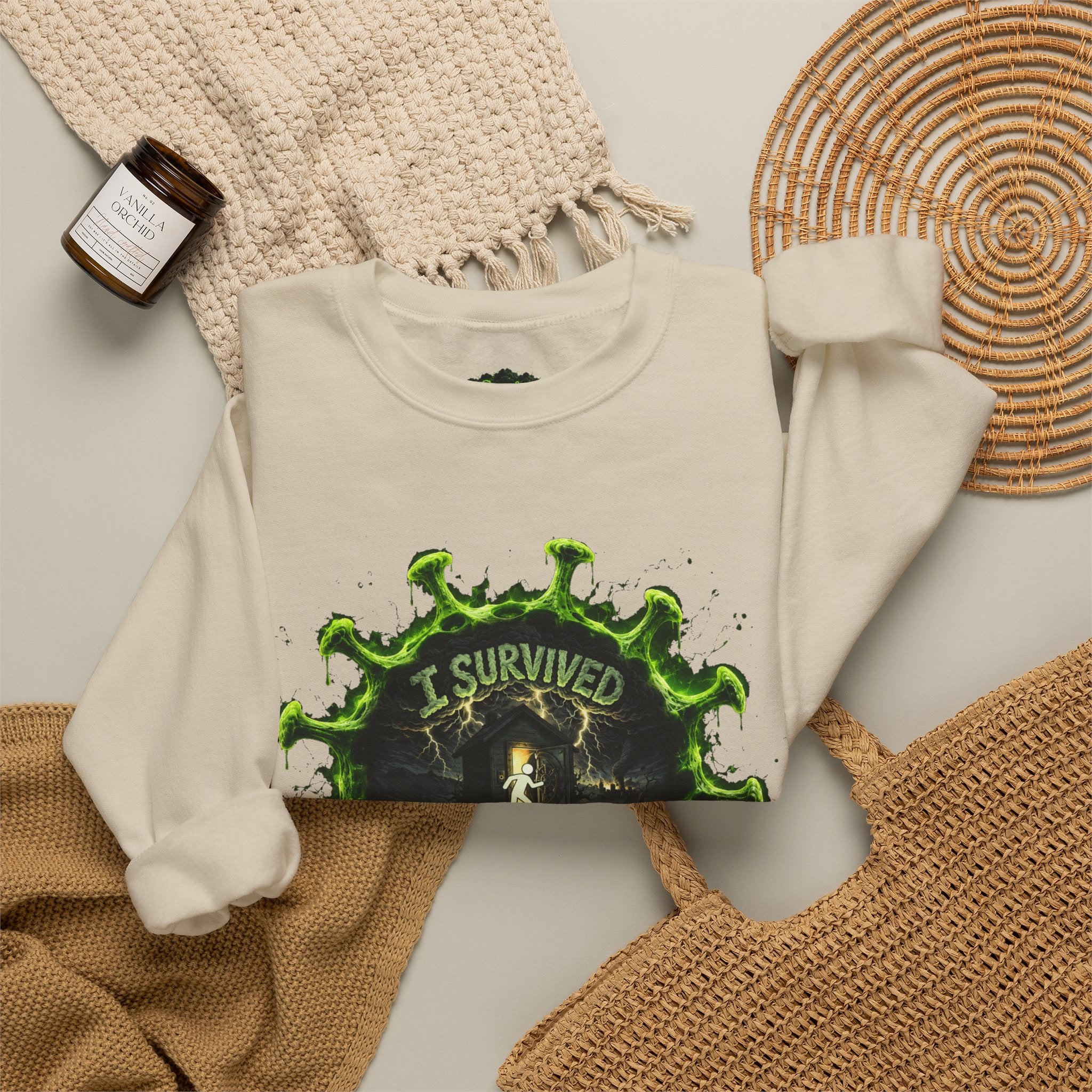 I Survived 2020 — Director's Cut S1:E2 "The Coming of COVID" | Pandemic Edition Unisex Heavy Blend™ Crewneck Sweatshirt