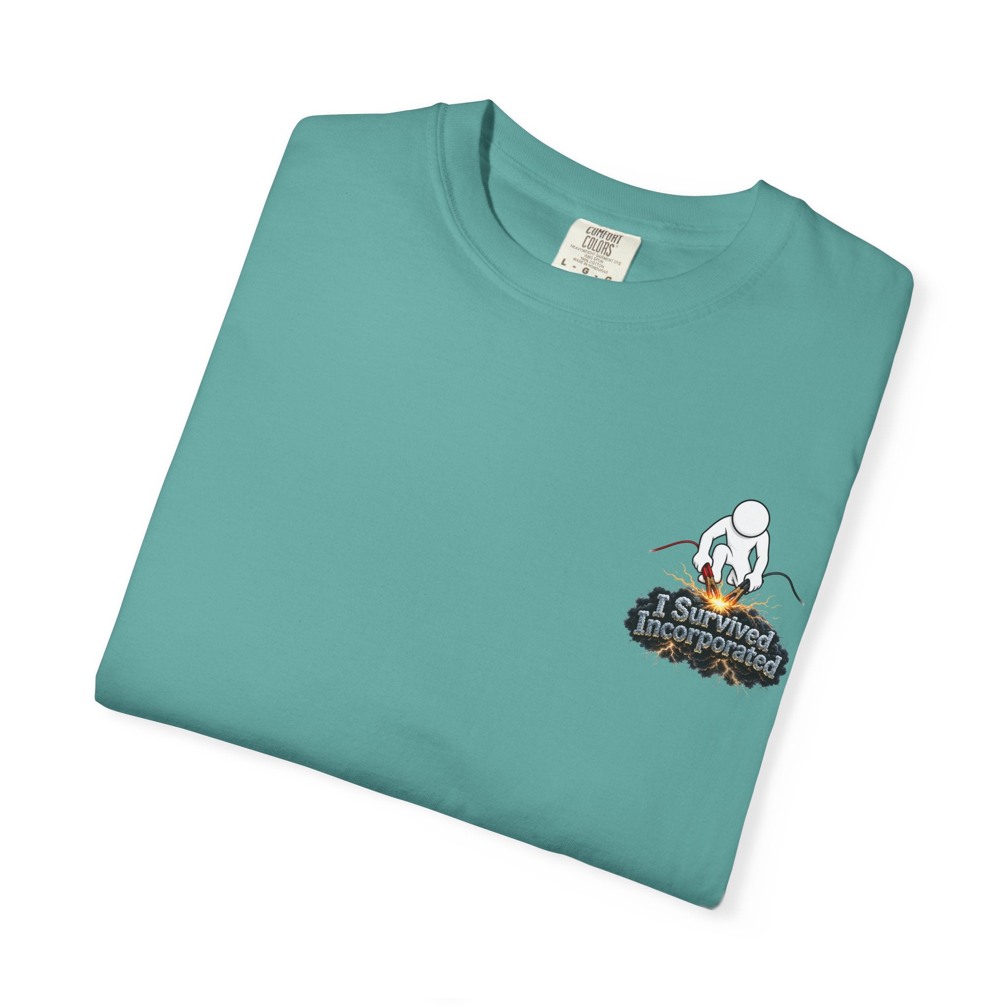I Survived 2020 — "Please Stand By" Test Pattern Tee Summer Premier Unisex Garment-Dyed T-shirt