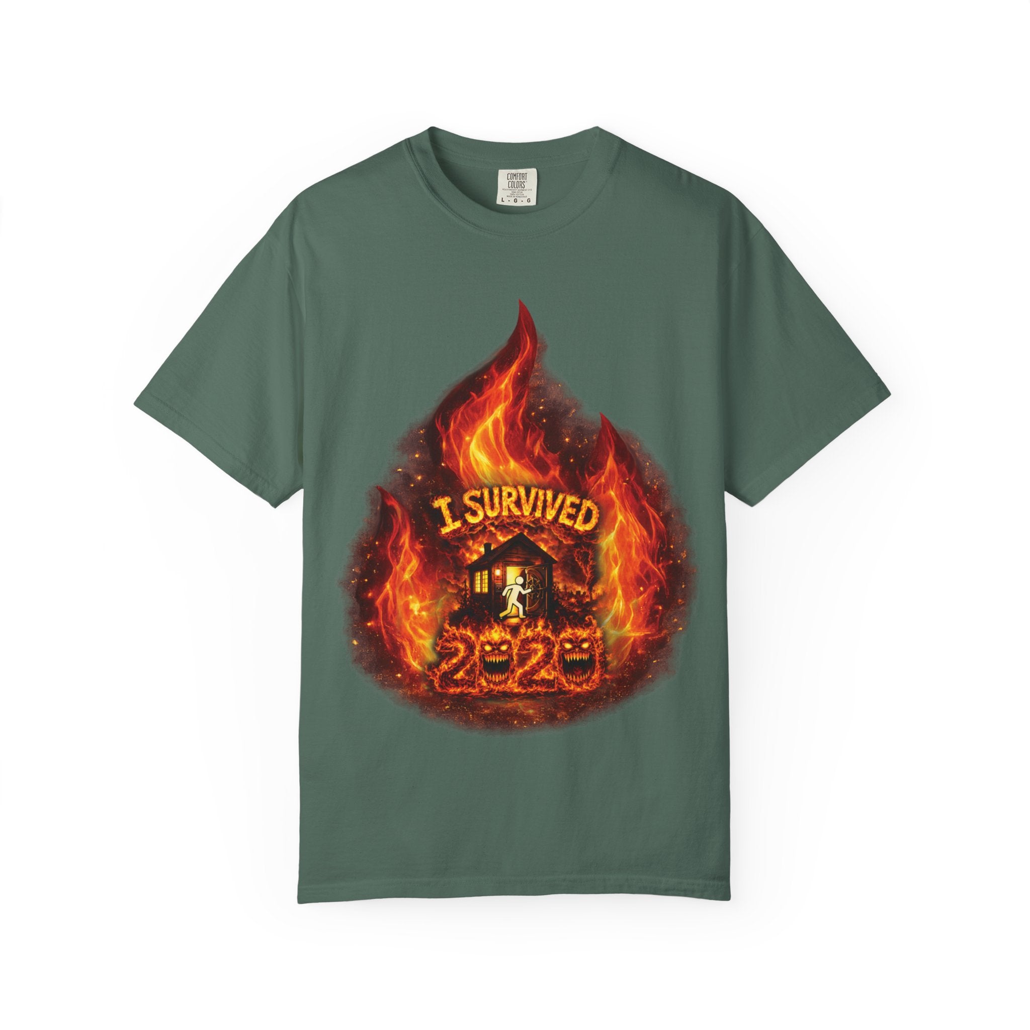 I Survived 2020 — Director's Cut S2:E3 "The California Wildfires" | Wildfire Edition Memorial Unisex Garment-Dyed T-shirt