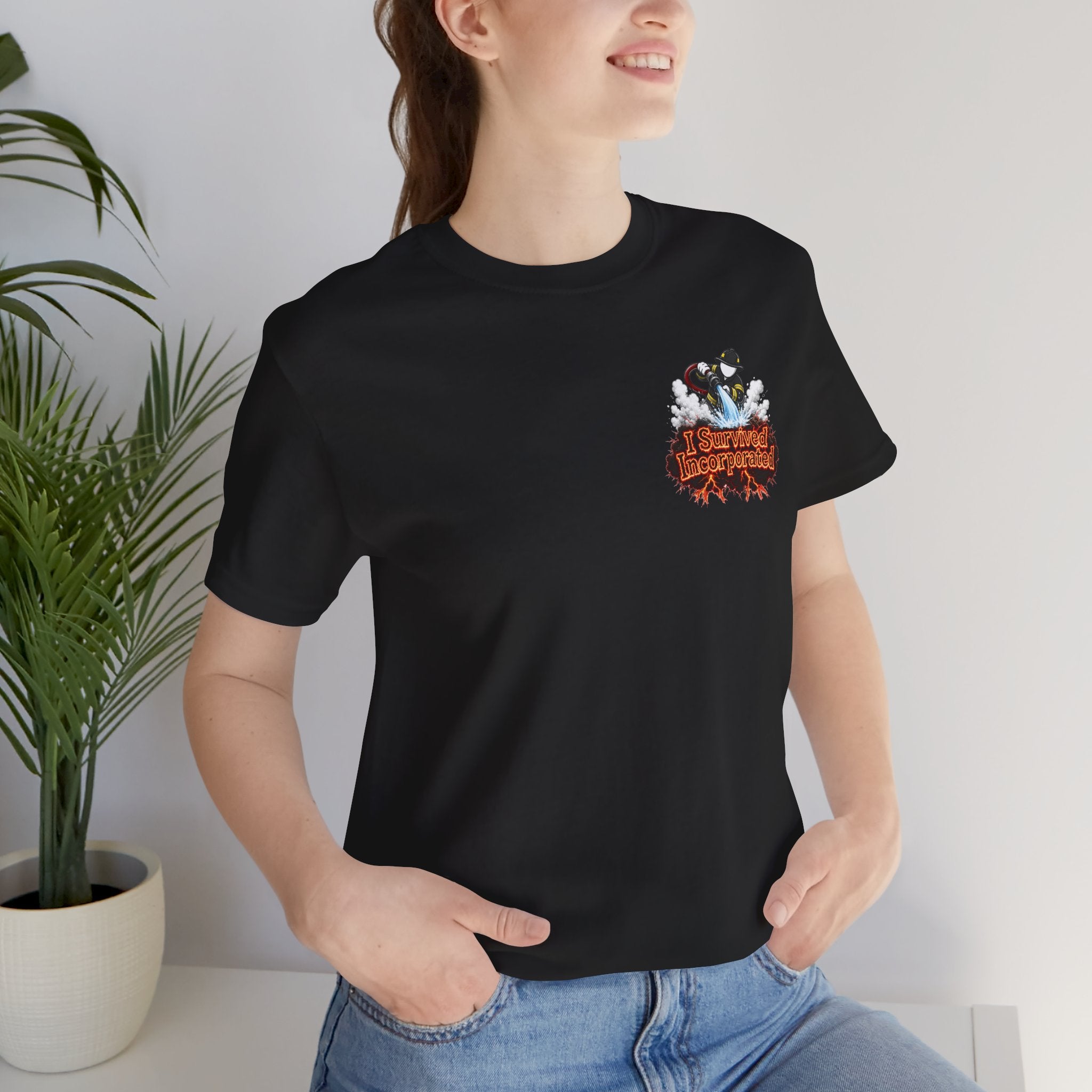 I Survived 2020 — "Please Stand By" Test Pattern Tee Wildfire Signal Edition Summer Premiere Unisex Jersey Short Sleeve Tee