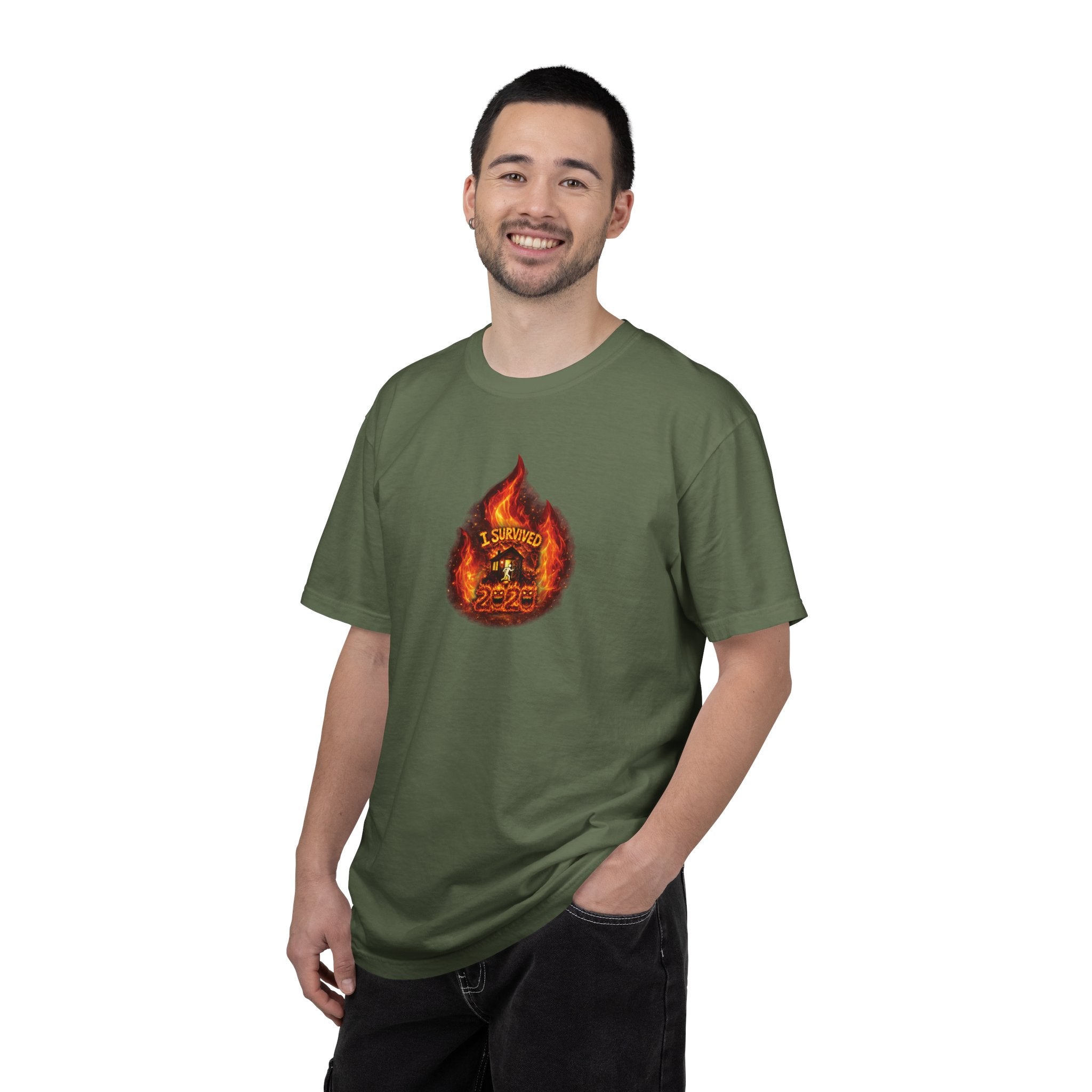 I Survived 2020 — WILDFIRES S2:E1: Director's Cut "Berry Creek" Memorial Unisex Garment-Dyed T-shirt